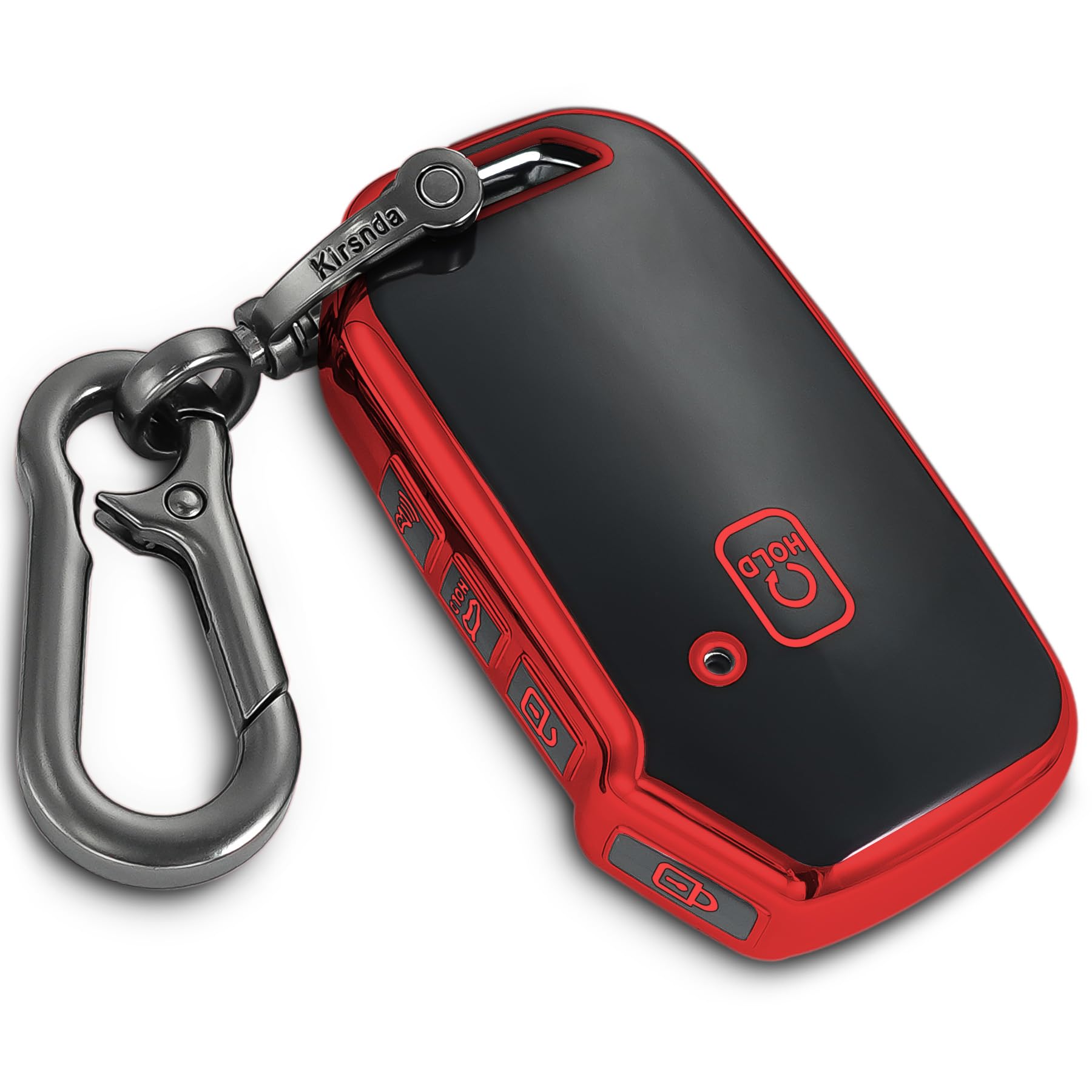 Kirsnda For Kia Key Fob Cover,Case With Metal Buckle,Soft Tpu Protection Key Shell/Skin,4-5Buttons Fit Cerato Ceed Forte Niro So