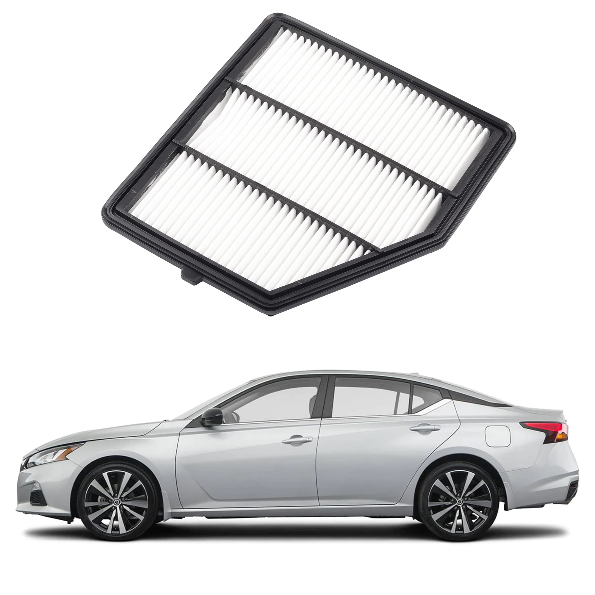 Dasbecan Ca12551 Engine Air Filter Compatible With 2019 2020 2021 2022 2023 2024 Nissan Altima 2.5L Replace# 165466Ca0A