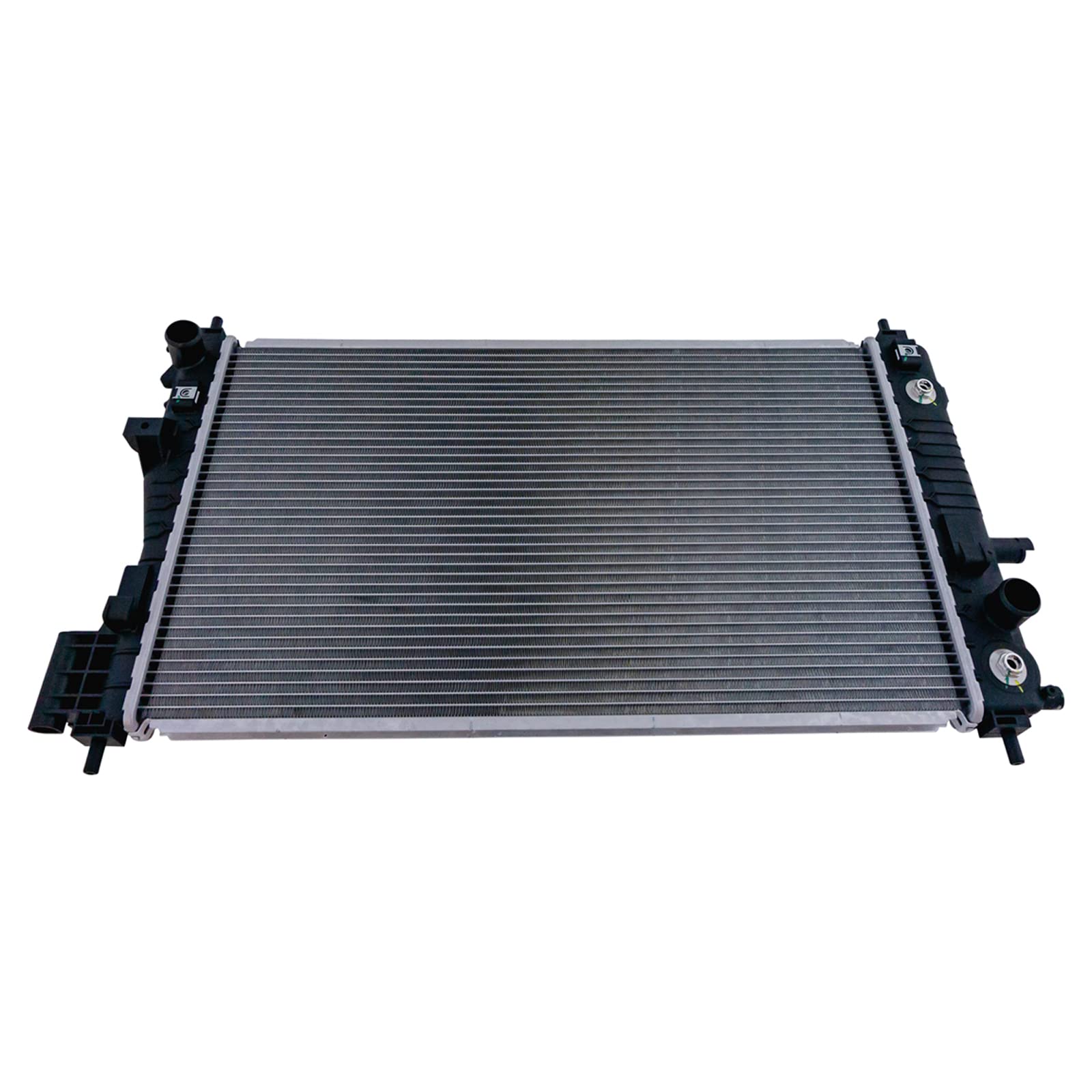 Trq Radiator Assembly Aluminum Core Compatible With 14-16 Buick Regal 14-19 Chevrolet Impala 13-15 Malibu 16 Malibu Limited Cu13