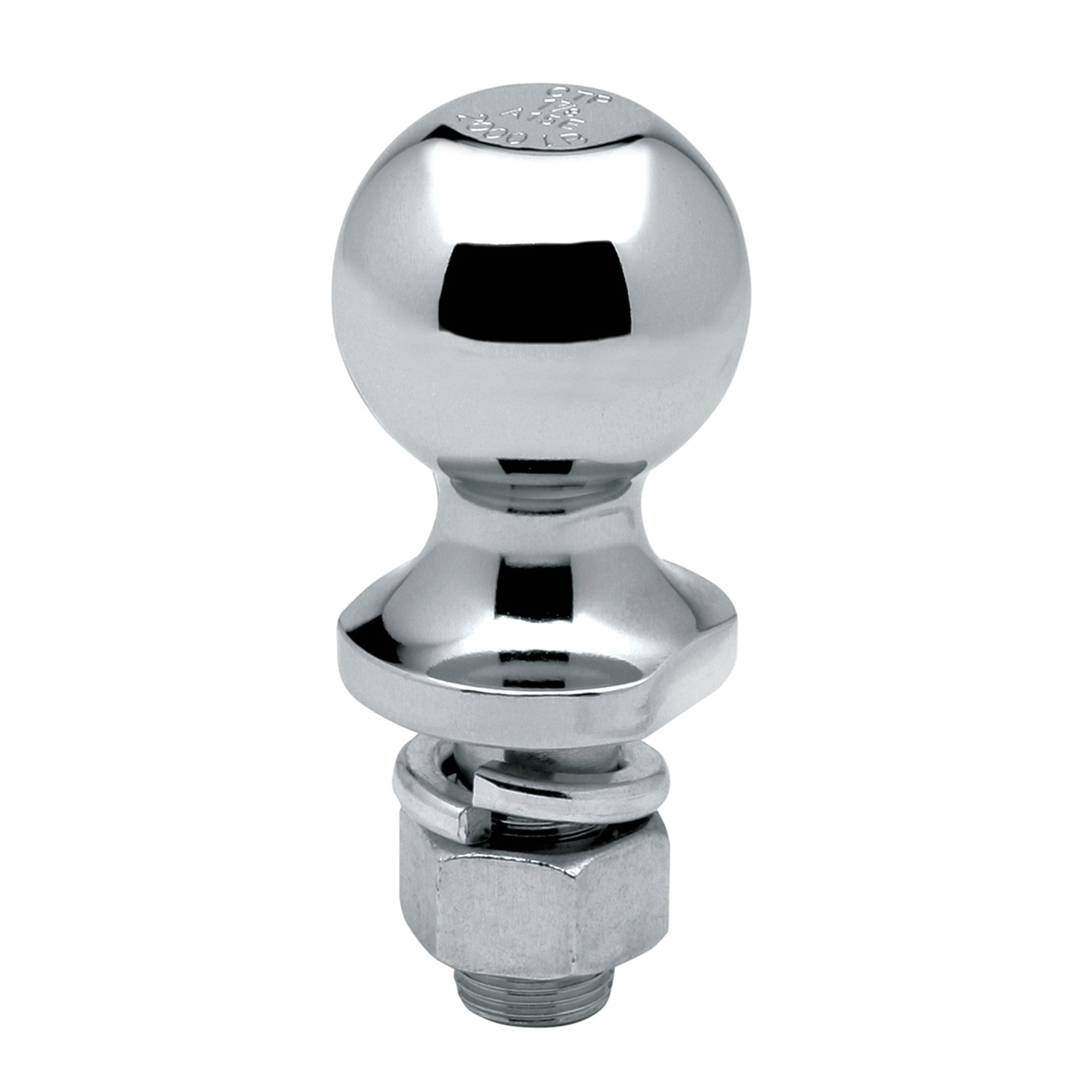 Tow Ready Trailer Hitch Ball, 1-7/8 in. Diameter, 2,000 lbs. Capacity, Chrome