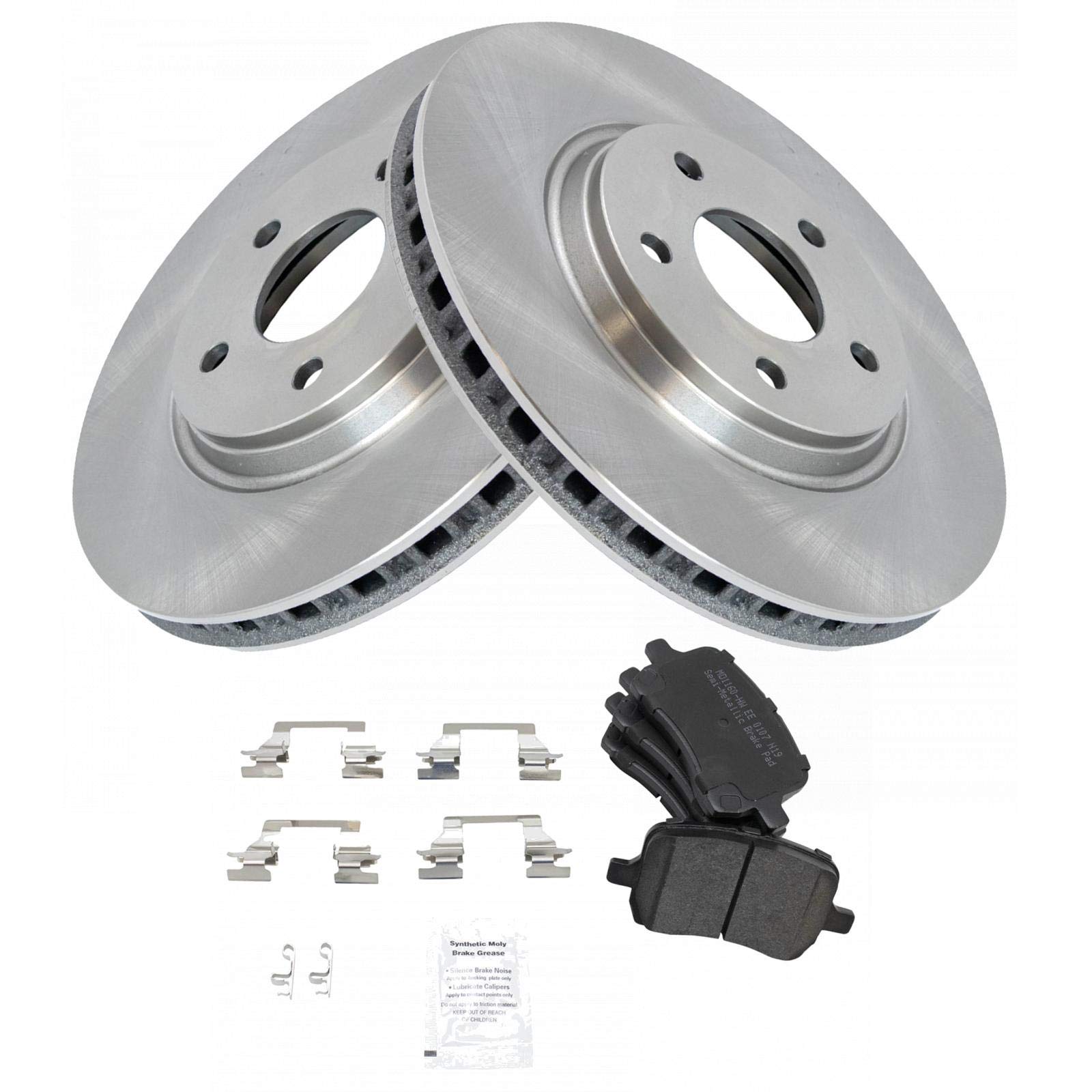 Trq Front Brake Pad & Rotor Kit Set Premium Semi-Metallic For Chevy Pontiac