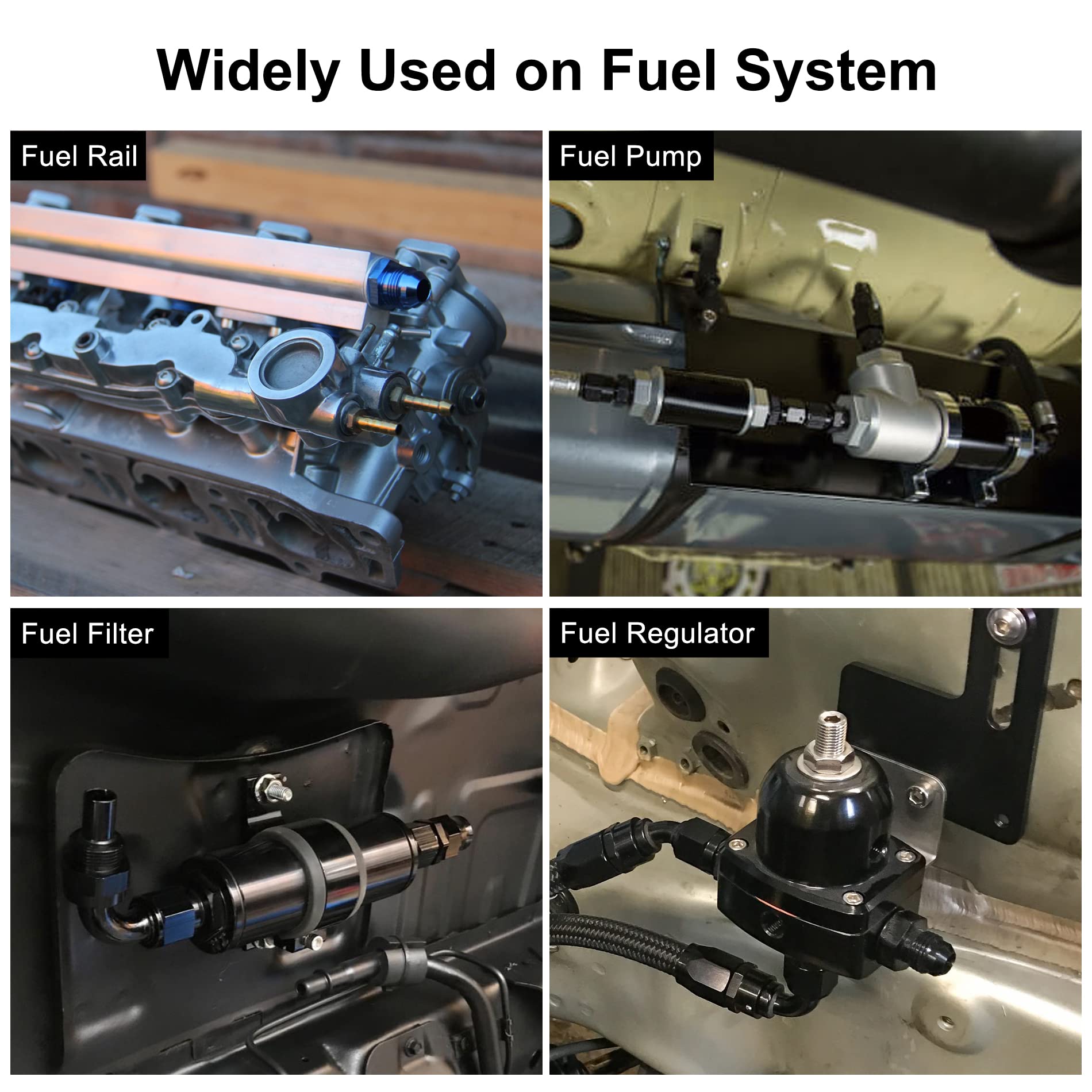 Evil Energy 3An Flare To An8 Orb Male O-Ring Fitting Adapter