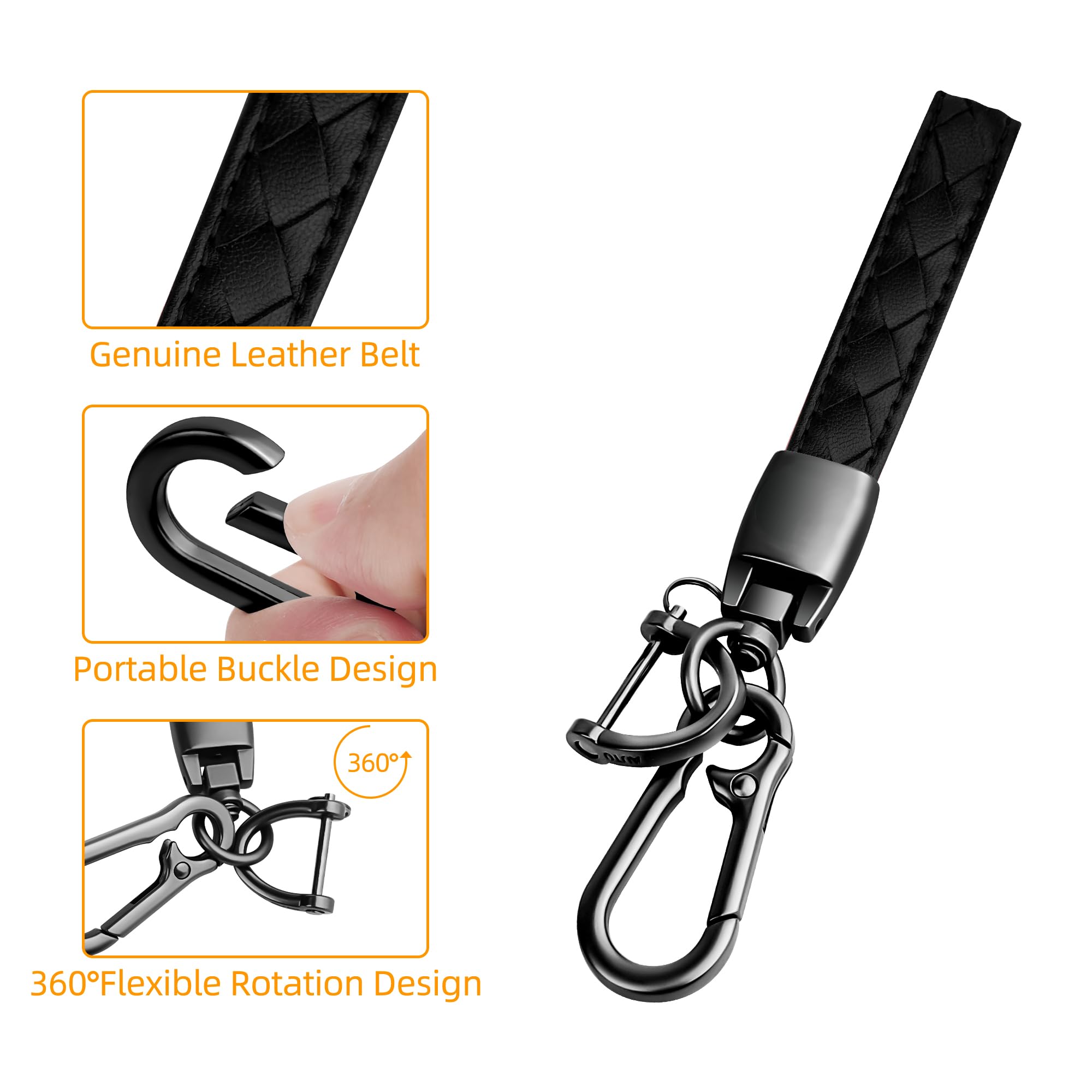 Sindeda Premium Key Cases for Tesla Model S 3 Y Ultra-Thin and Ultra-Light Key Fob Cover Waterproof Keychain (Silver)