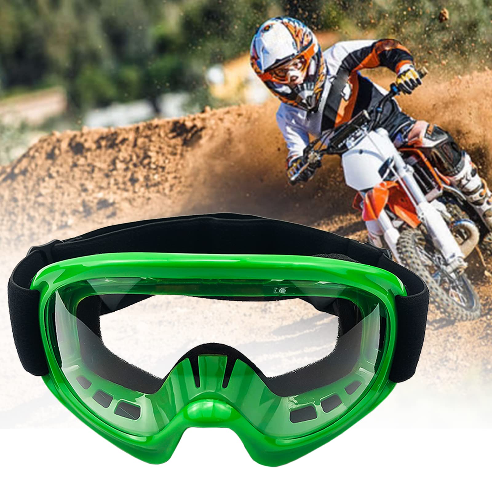 Kids Dirt Bike Goggles Impact-Resistant Adjustable Child Youth Atv Motorcycle Off-Road Riding Motocross Racing Cycling Goggles G