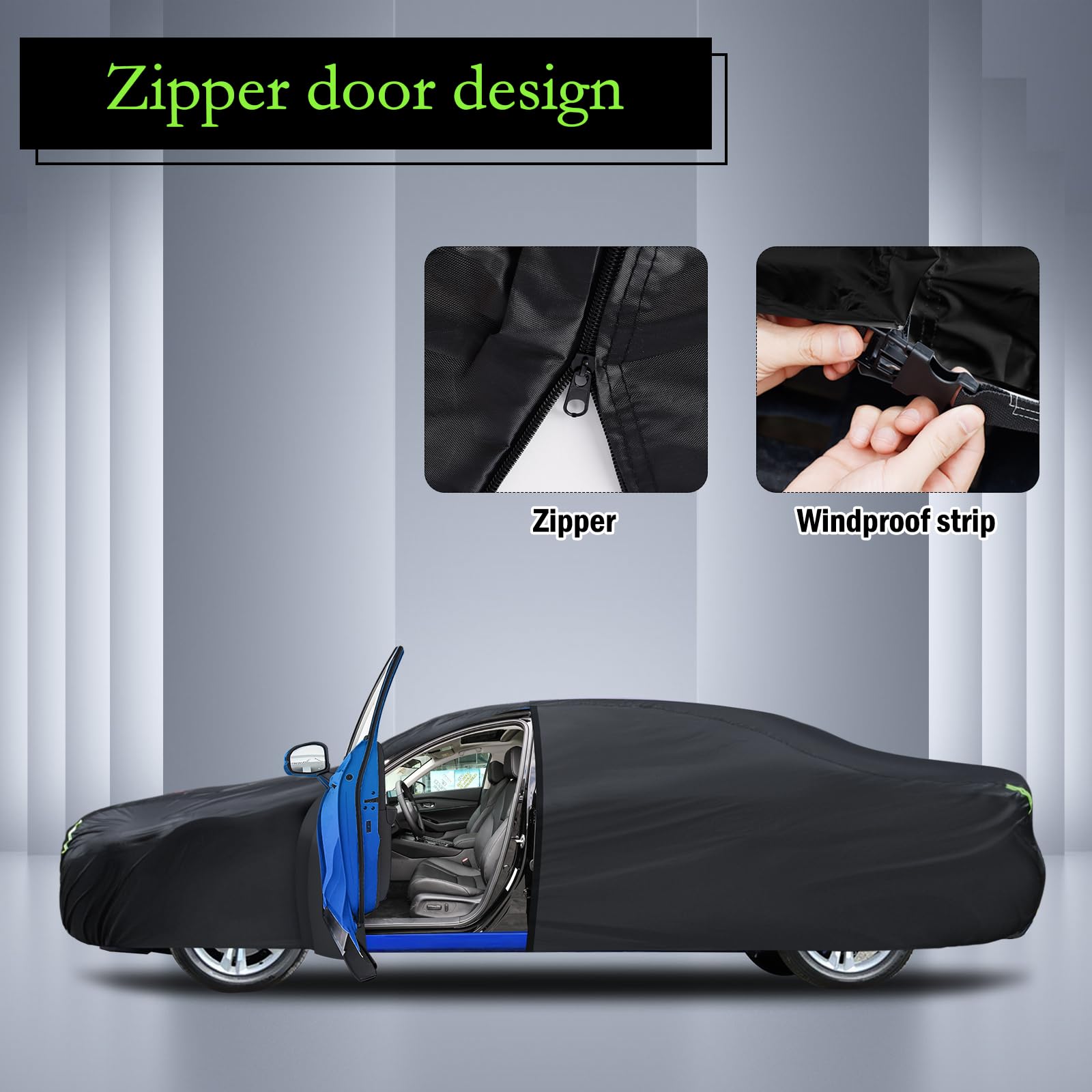 Car Cover Custom Fit For Dodge Charger 2006-2025, Waterproof All Weather Full Exterior Cover Rain Sun Hail Protector Car Cover W