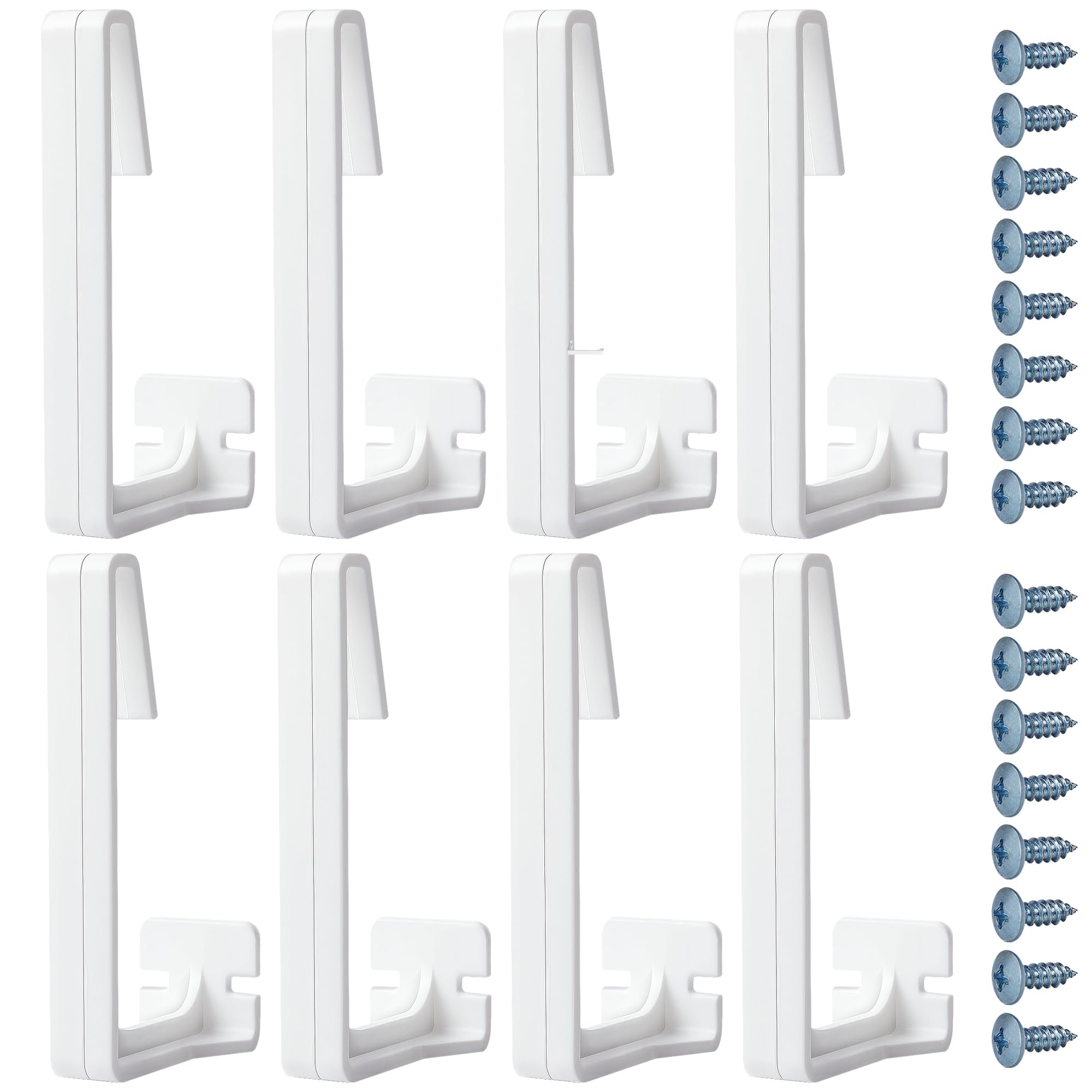 RunNico 8 Packs RV Side Curtain Hold Down, RV Curtain Retainer, RV Window Covering Holdback for Outdoor Camping Bedroom and Bath