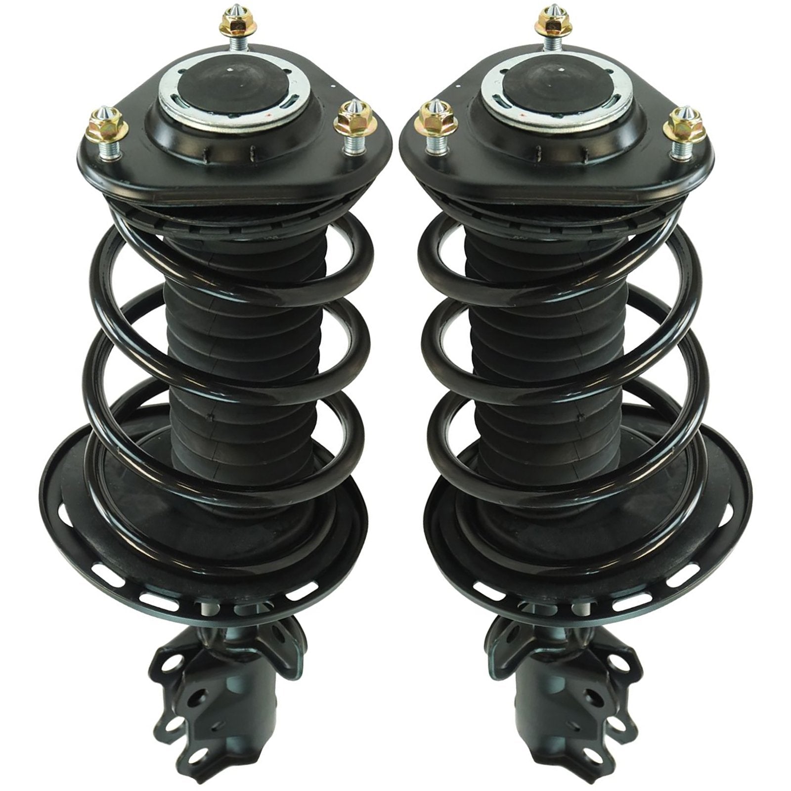 Trq Front Strut & Coil Spring Assembly Set Driver & Passenger Sides Compatible With 11-16 Scion Tc