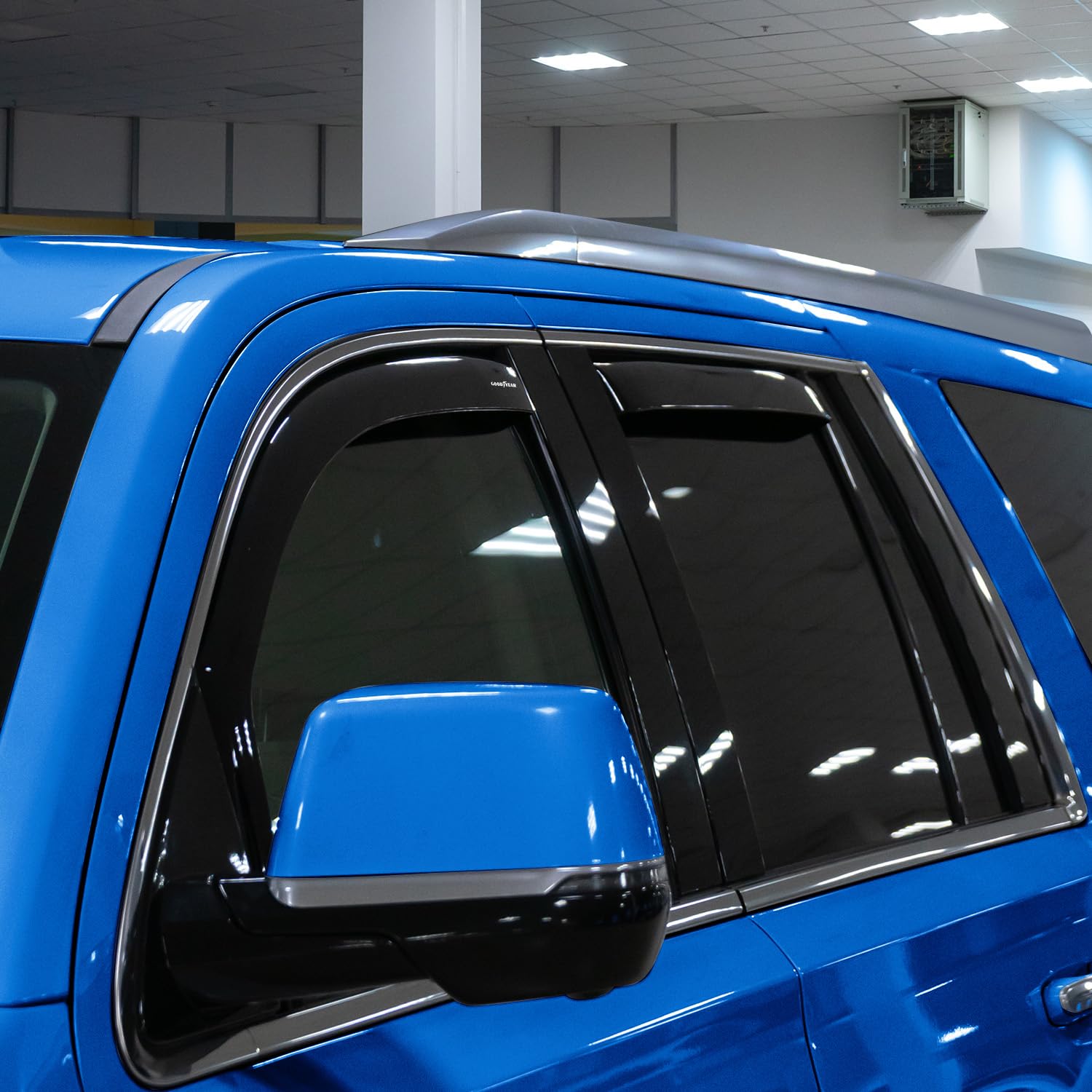 Goodyear Shatterproof In-Channel Window Deflectors For Cadillac Escalade Esv 2015-2020, Rain Guards, Window Visors For Cars, Ven