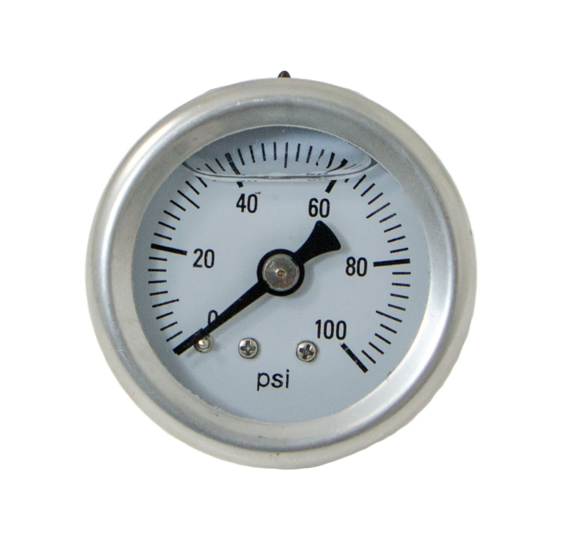 Top Street Performance Jm1018 1/8" Npt Liquid Filled Fuel Pressure Gauge (0-100 Psi)