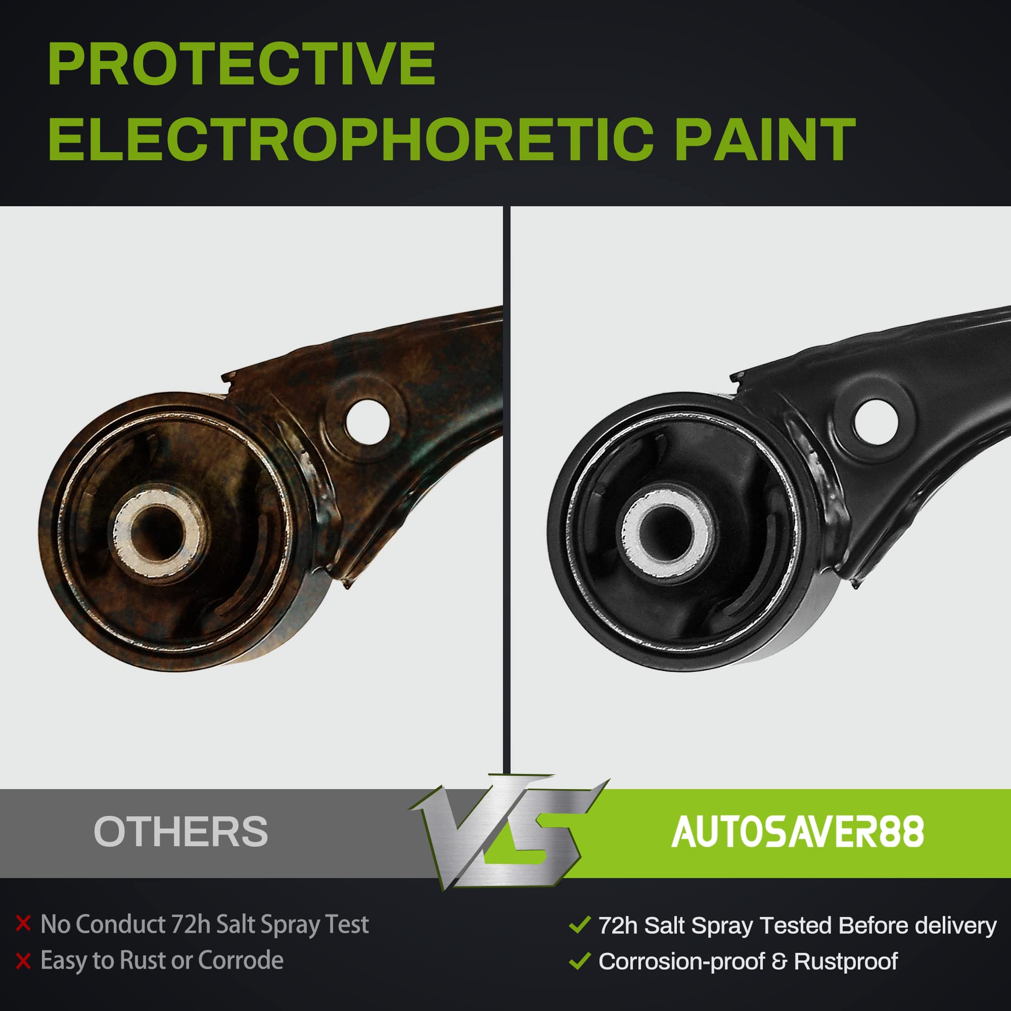 Autosaver88 -Pair Of Front Lower Control Arm Compatible With 2002-2006 Cr-V