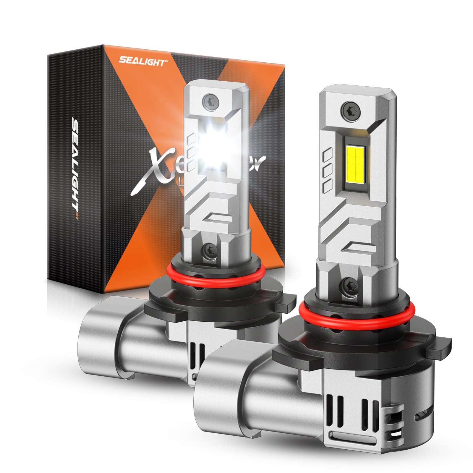 Sealight 9005 Bulbs, 30000Lm 8X Brightness 9005 Fog Lights, 6500K Cool White Bulbs With 15000Rpm Fan, Plug And Play, Ip68 Waterp