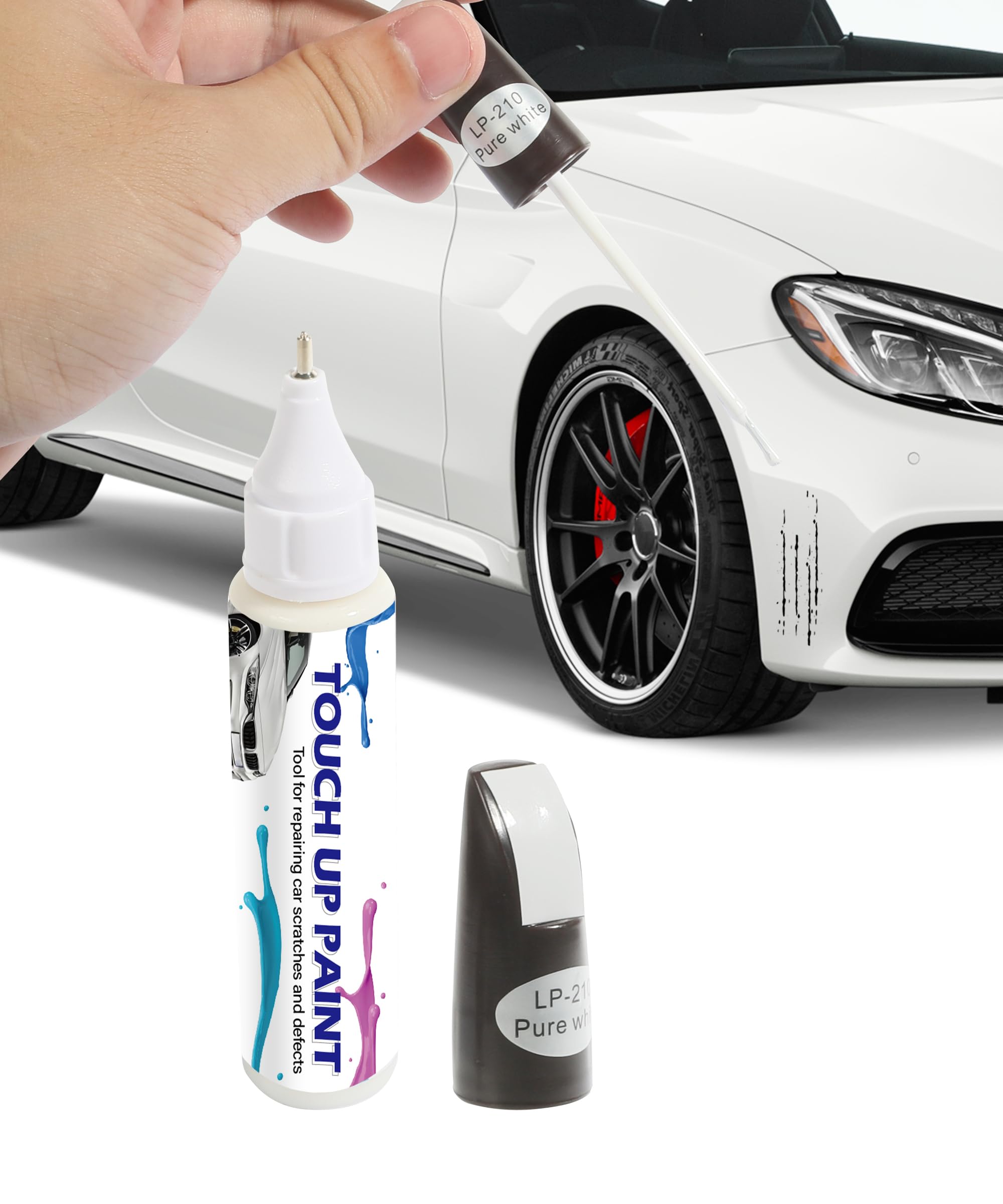 Yakefly Car Touch Up Fill Paint Pen,2-In-1 Automotive Touch Up Paint,Easy & Quick Auto Car Paint Scratch Repair,Special-Purpose