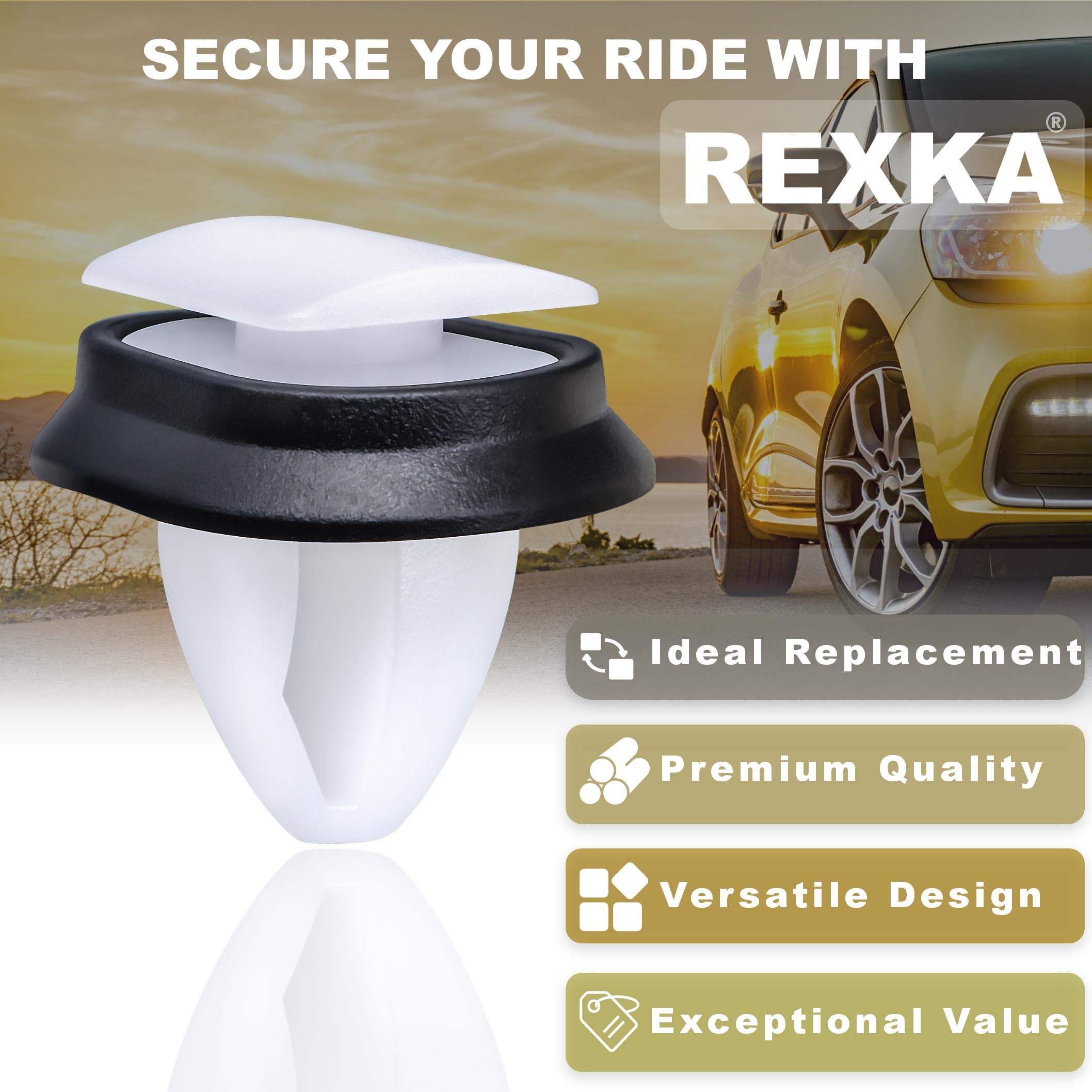 Rexka 10Pcs Back Door Trim Moulding Clip Compatible With Ram Chrysler 68093998Aa Dodge Ram Promaster 2014 - On 68093998-Aa