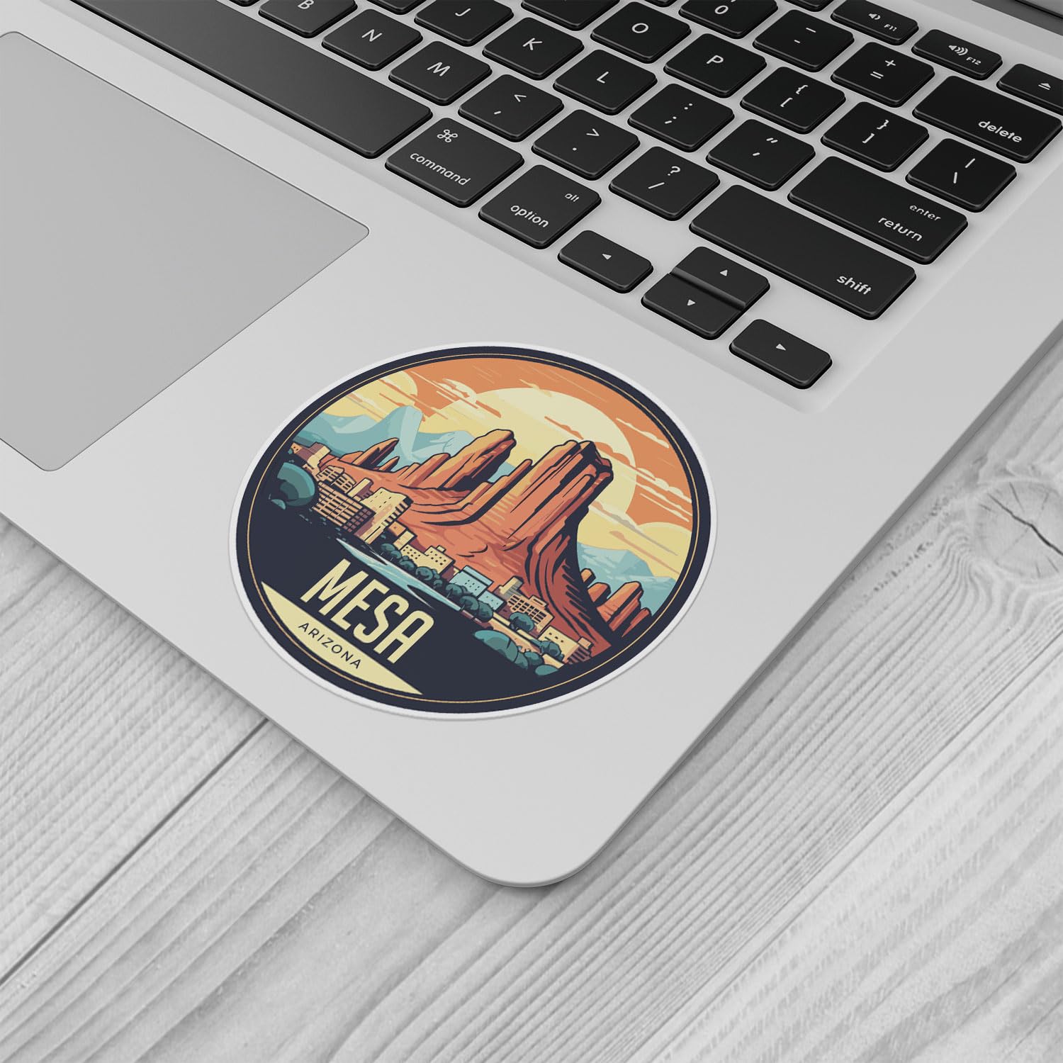 Mesa City Sticker - Waterproof Vinyl Decal for Car Bumper, Laptop, Water Bottle, Wall, and Window, Size - 5'' Longer Side