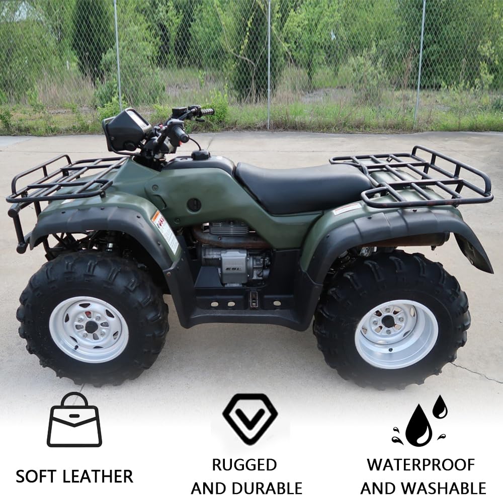 Pit66 Seat Cover, Compatible With 1997-2004 Honda Foreman 400-450 Black