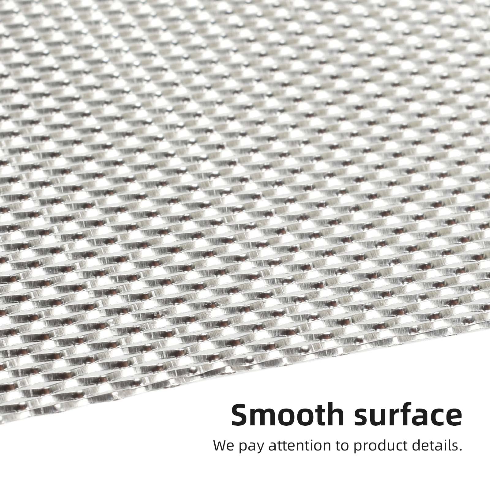 AggAuto 47x16 inches Car Pickup Truck Grill Mesh Spoiler Bumper Vent Aluminum Alloy Automotive Grille Insert Air Intake Racing R