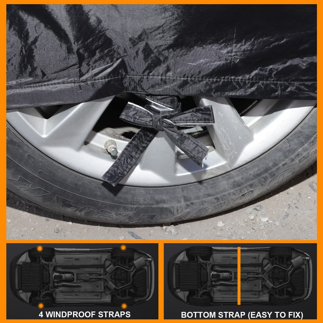 Sjysxm All Weather Car Cover Compatible With Tesla Model X 2025-2015, Waterproof Exterior For Automobiles, Outdoor Rain Snow Pro