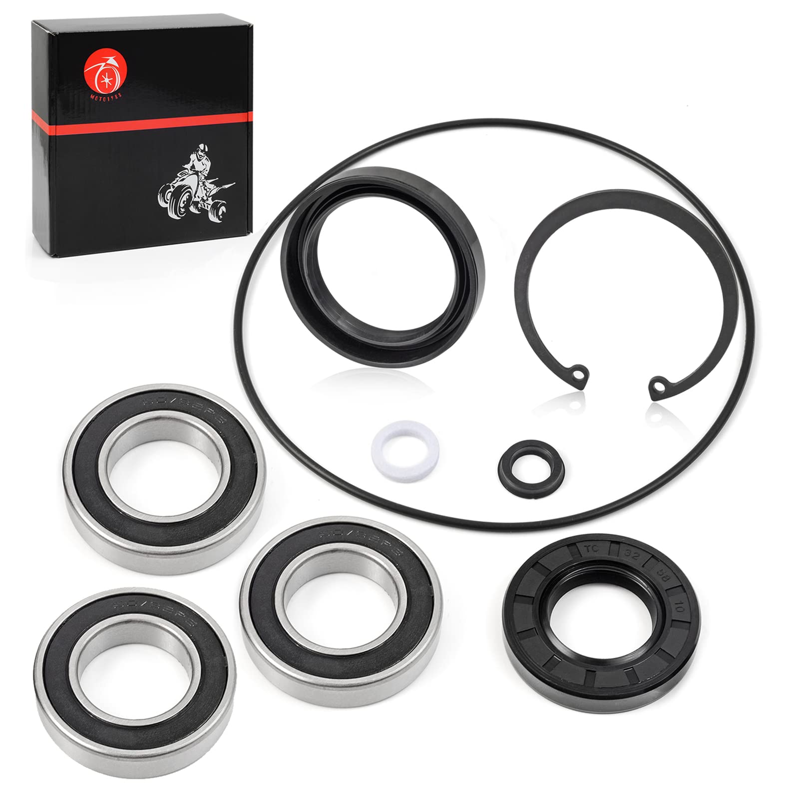 Rear Axle Bearing And Seals Kit Compatible With Honda Recon 250 Trx250 Trx250Te Trx250Tm Trx250Ex 250Ex Trx250X 1997-2022