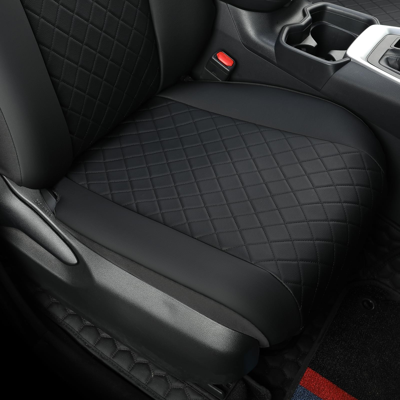 GIANT PANDA 2-Pack Front Car Seat Covers Custom Fit for Toyota Rav4 2013 2014 2015 2016 2017 2018 Rav 4 XLE SE Limited Platinum