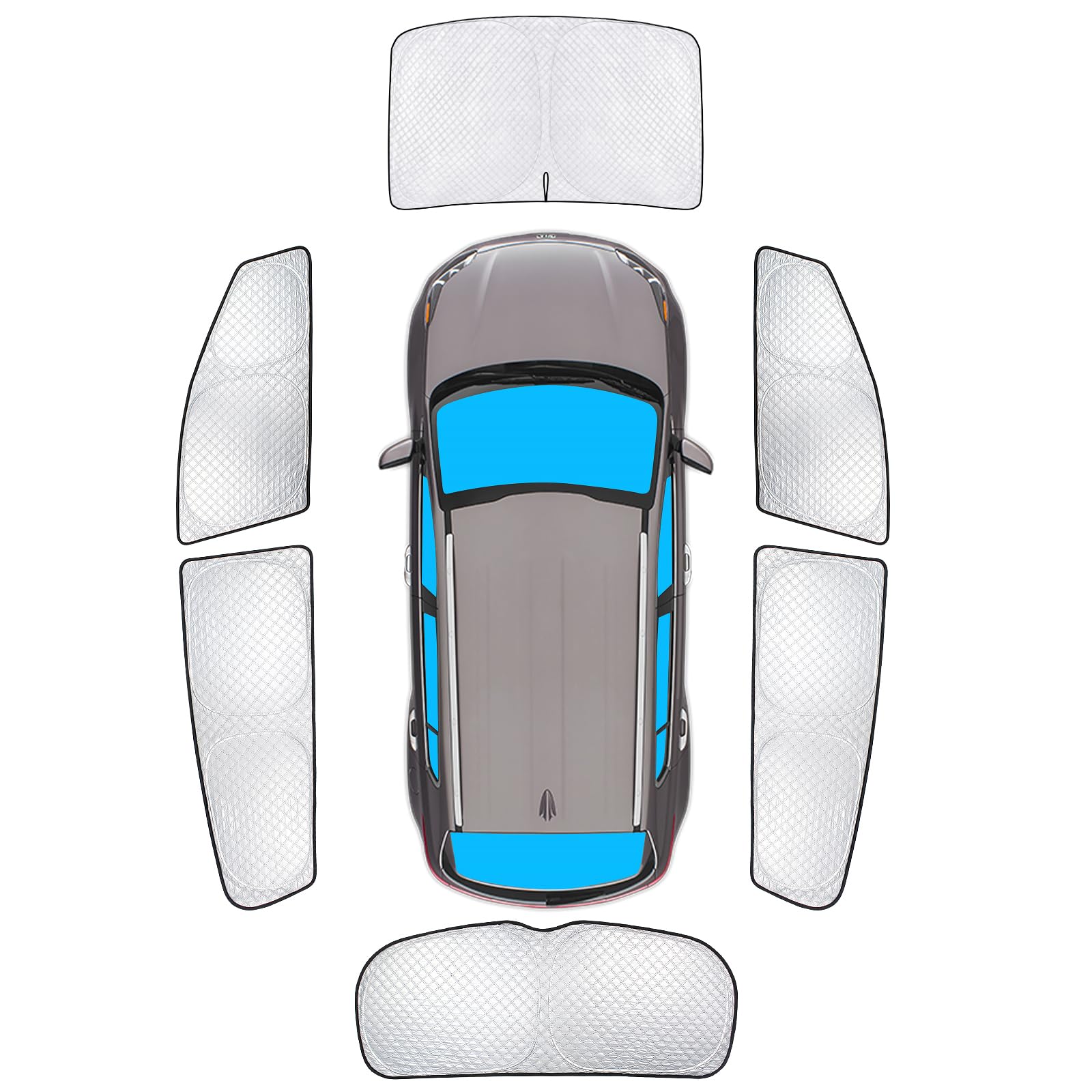 Kmf Windshield Sun Shade Replacement For Kia Sportage Accessories 2017-2022, Side Window Sun Shade Cover Sun Visor Shield Cover,