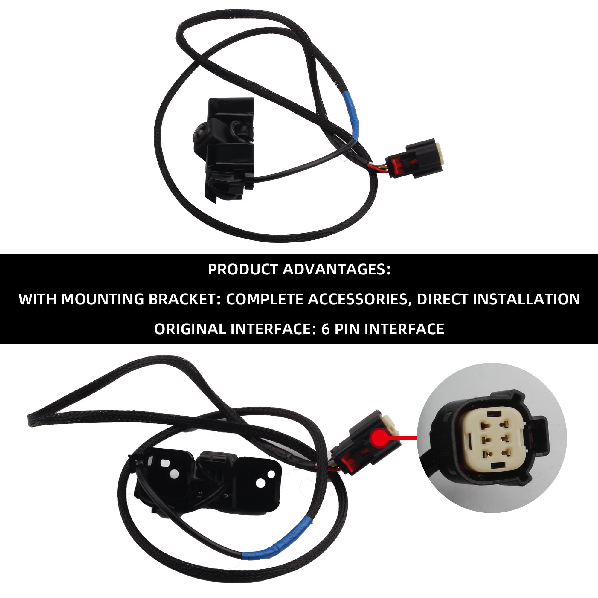 Dasbecan Backup Camera Replacement Compatible With Chevrolet Silverado Cheyenne Gmc Sierra 1500 2500 Hd 3500 Hd 2014 2015 Replac