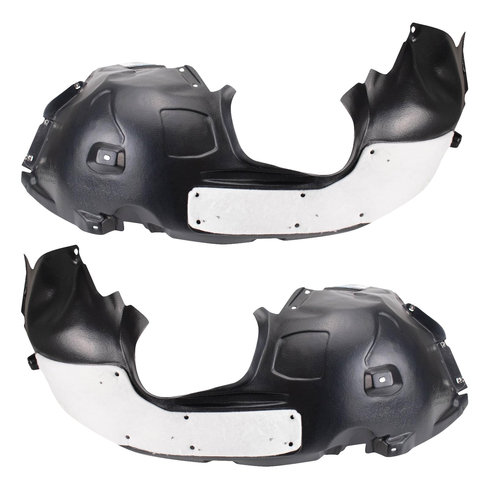 Trq Front Inner Fender Liner Set Compatible With 2014-2018 Ford Transit Connect Fo1248166 Fo1249166