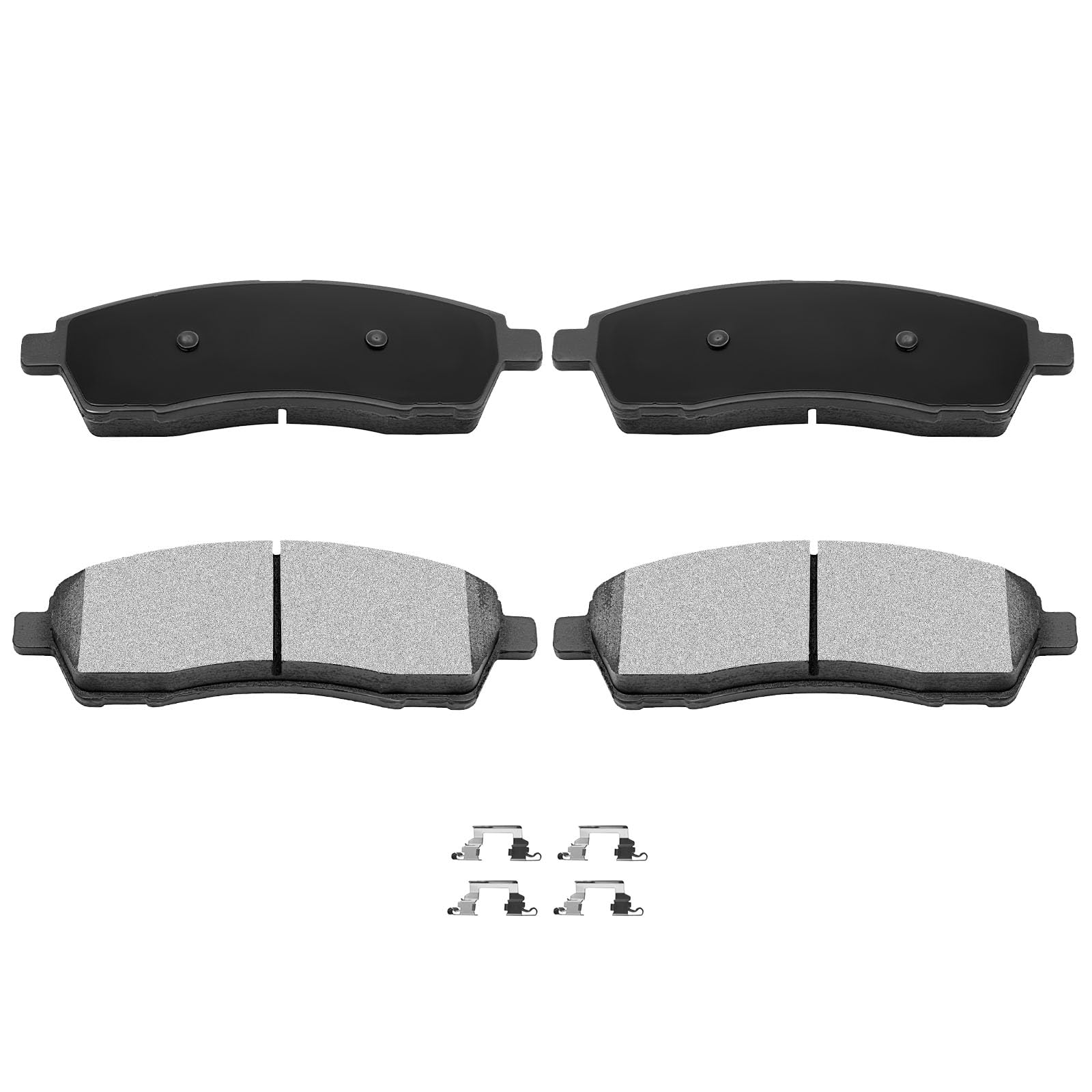 Automuto 4Pcs Rear Semi-Metallic Disc Brake Pads Set D757 For Ford For Excursion 2000-2005, For Ford For F-250 Super Duty 1999-2