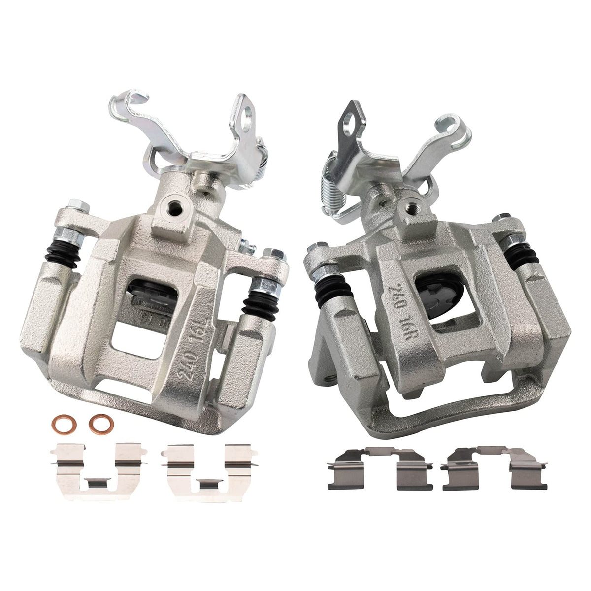 Trq Rear Brake Caliper Set Compatible With 2016-2019 Chevrolet Malibu
