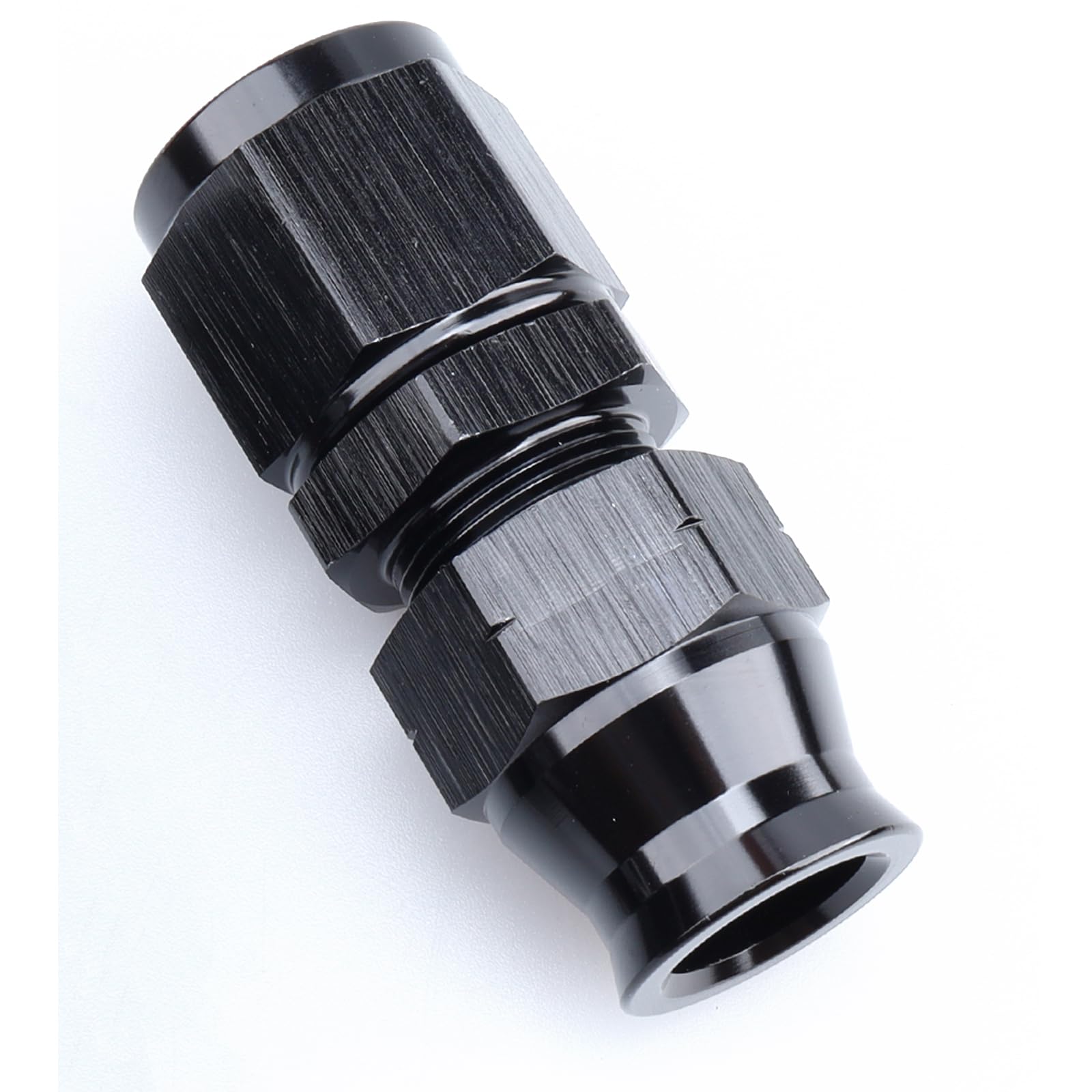 AC PERFORMANCE Aluminum Alloy -6 AN Female to 3/8'' Hardline Tube Fuel Fitting Compression Adapter Black