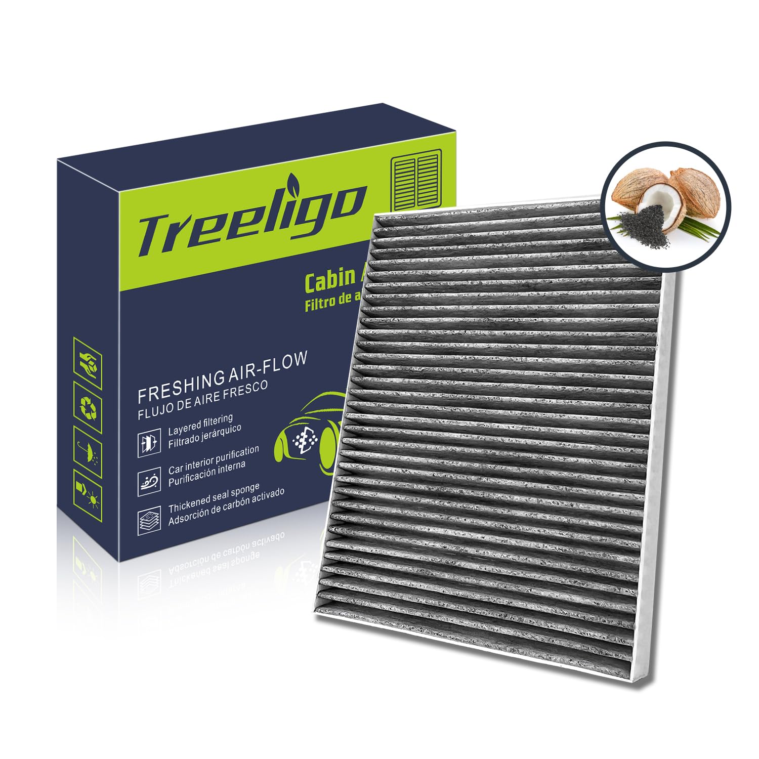Treeligo Cf12161 Cabin Air Filter, Replacement For Kia Sorento L4 2.0L 2016 2017 2018 Sorento L4 2.4L 2016 2017 2020 Sorento V6