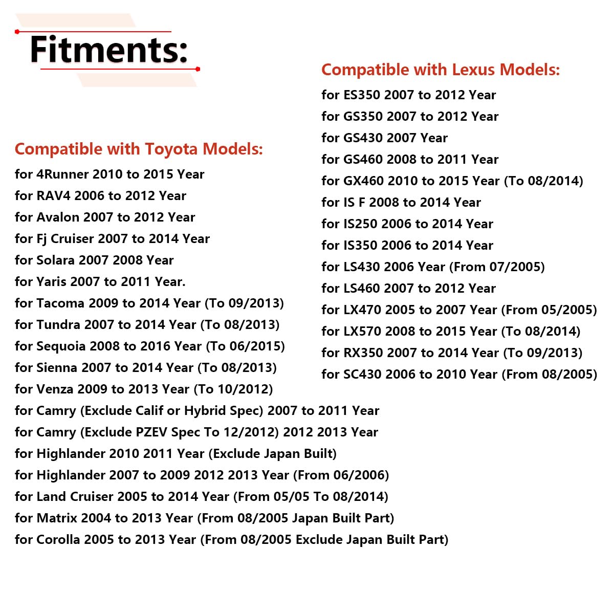 RLB-HILON Fuel Gas Cap Compatible with Toyota Camry 4Runner Avalon Corolla Highlander Sienna Tacoma Tundra FJ Land Cruiser Matri