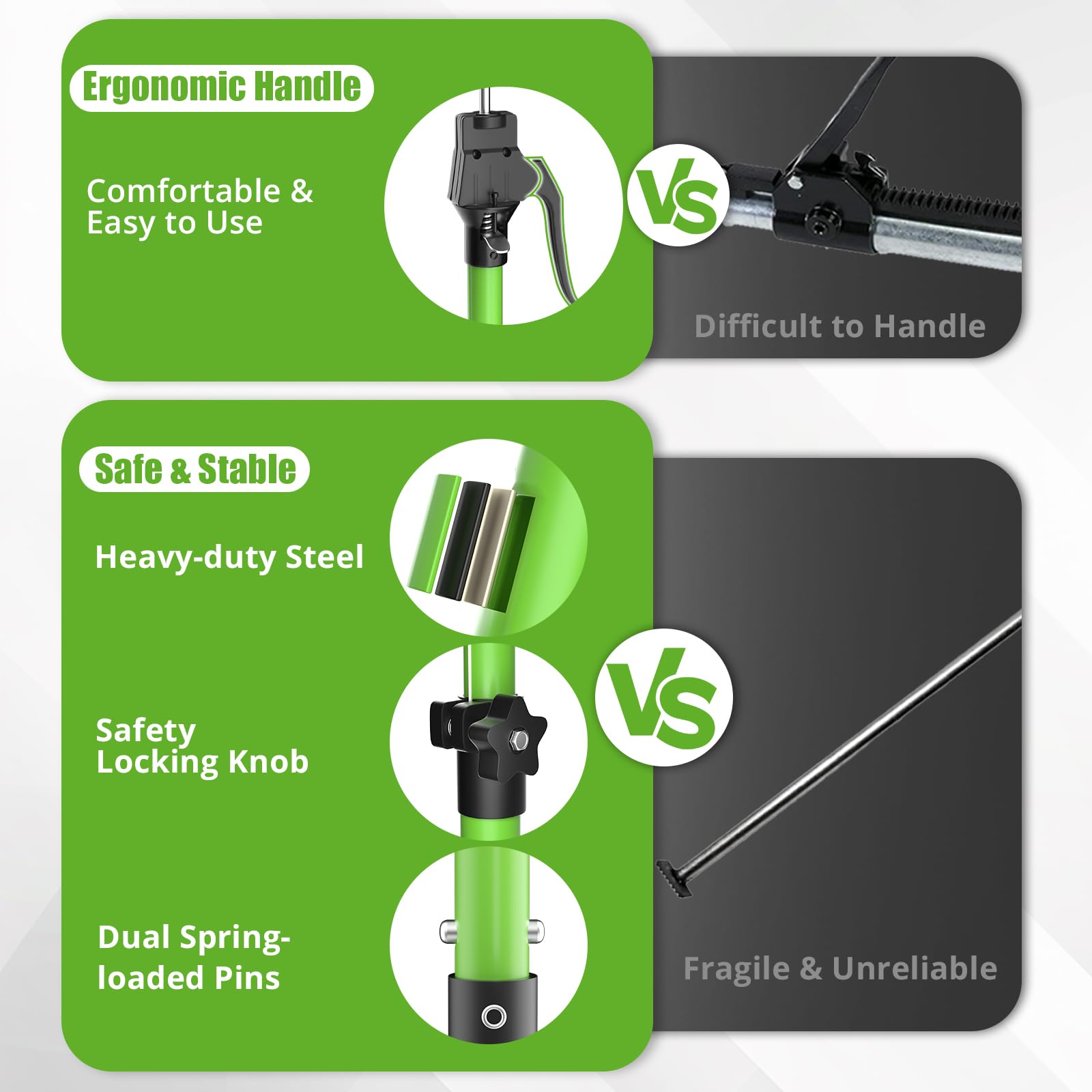 Kiloupole Adjustable Cargo Bars, 40'' To 70'' Non-Slip Truck Bed Divider, Cargo Bar For Pickup Truck Bed Cargo Bars For Suvs, Tr