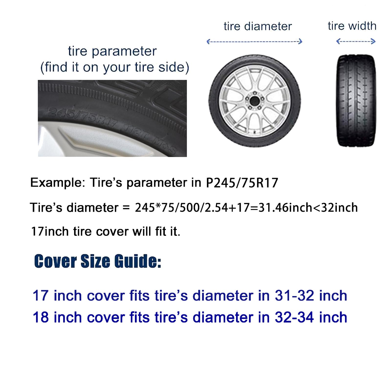 Compass Rose Spare Tire Cover with Backup Camera Hole Leather Wheel Covers for Wrangler JL