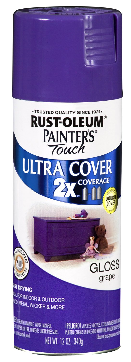 12 Oz Grape Gloss Painter's Touch 2X Cover Spray Paint 249113 [Set of 6]