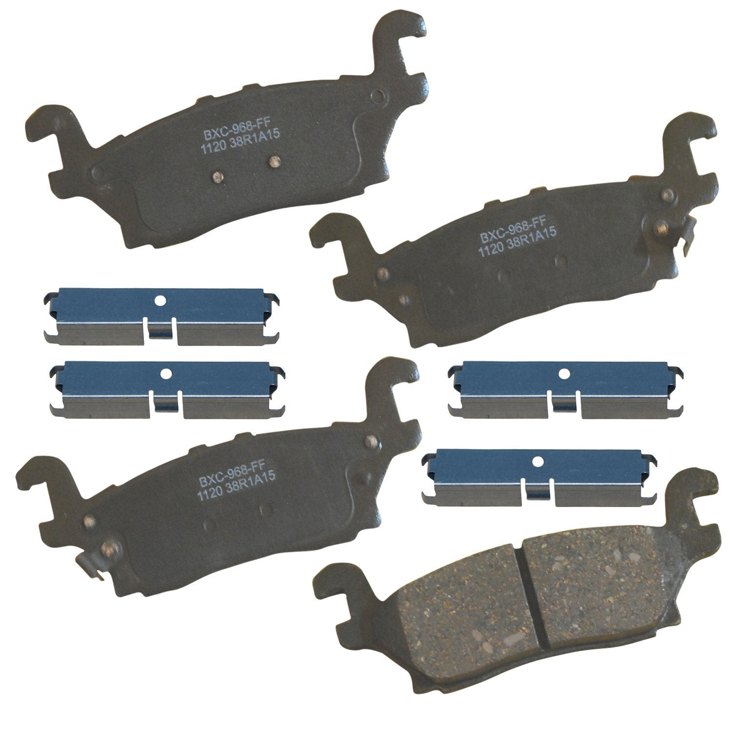 Bendix Premium Sbc1120 Ceramic Rear Brake Pads For Hummer H3 2010-2006, H3T 2010-2009