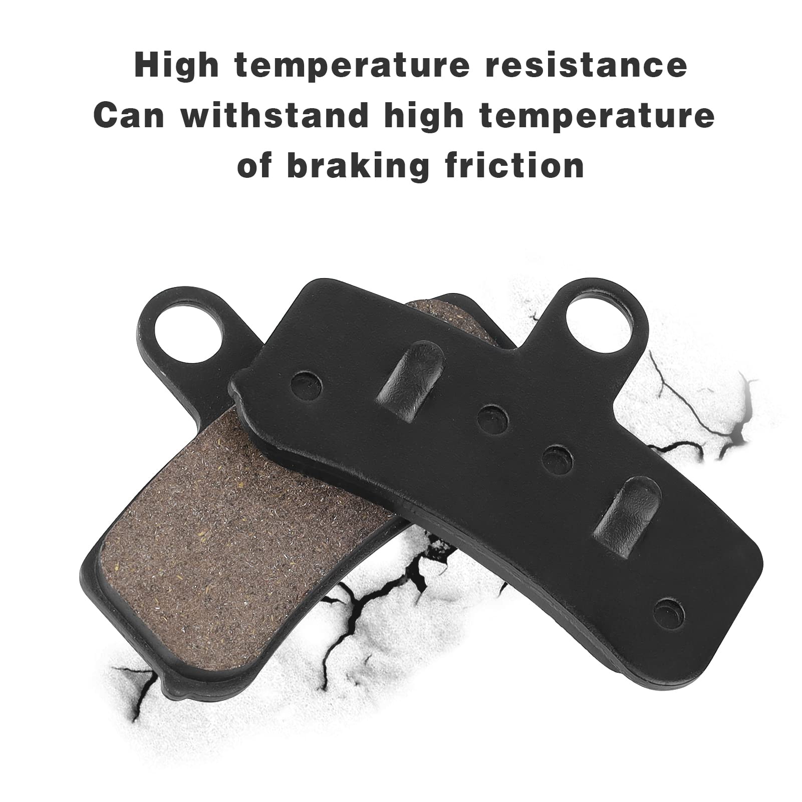 Sollon Front And Rear Brake Pads For Harley Davidson Fatboy, Heritage Softail Classic, Dyna Wide Glide, Super Glide, Softail Sta