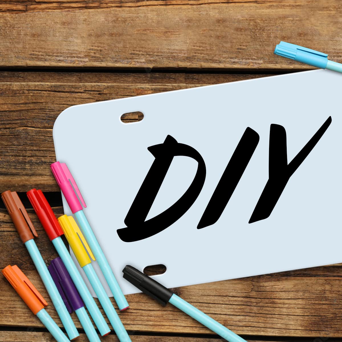 Simplee Signage 12''x6'' Blank License Plates for Custom Vinyl Designs and Business Use - Create Personalized Vanity Plates - DY