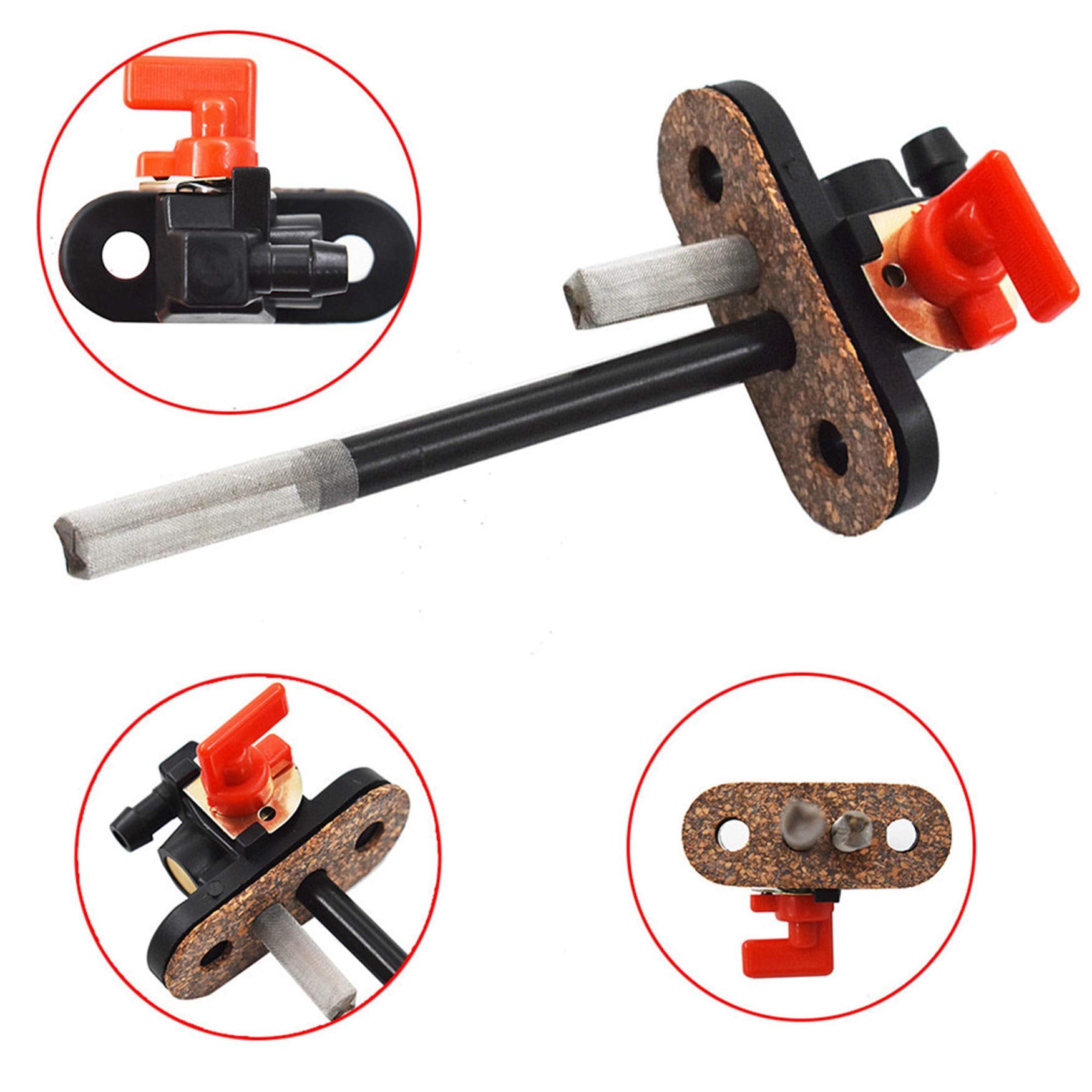 Wflnhb Petcock Fuel Shut Off Valve Replacement For Polaris Big Boss Magnum Scrambler Trail Blazer Sport Sportsman 300 400 425 250 350 500