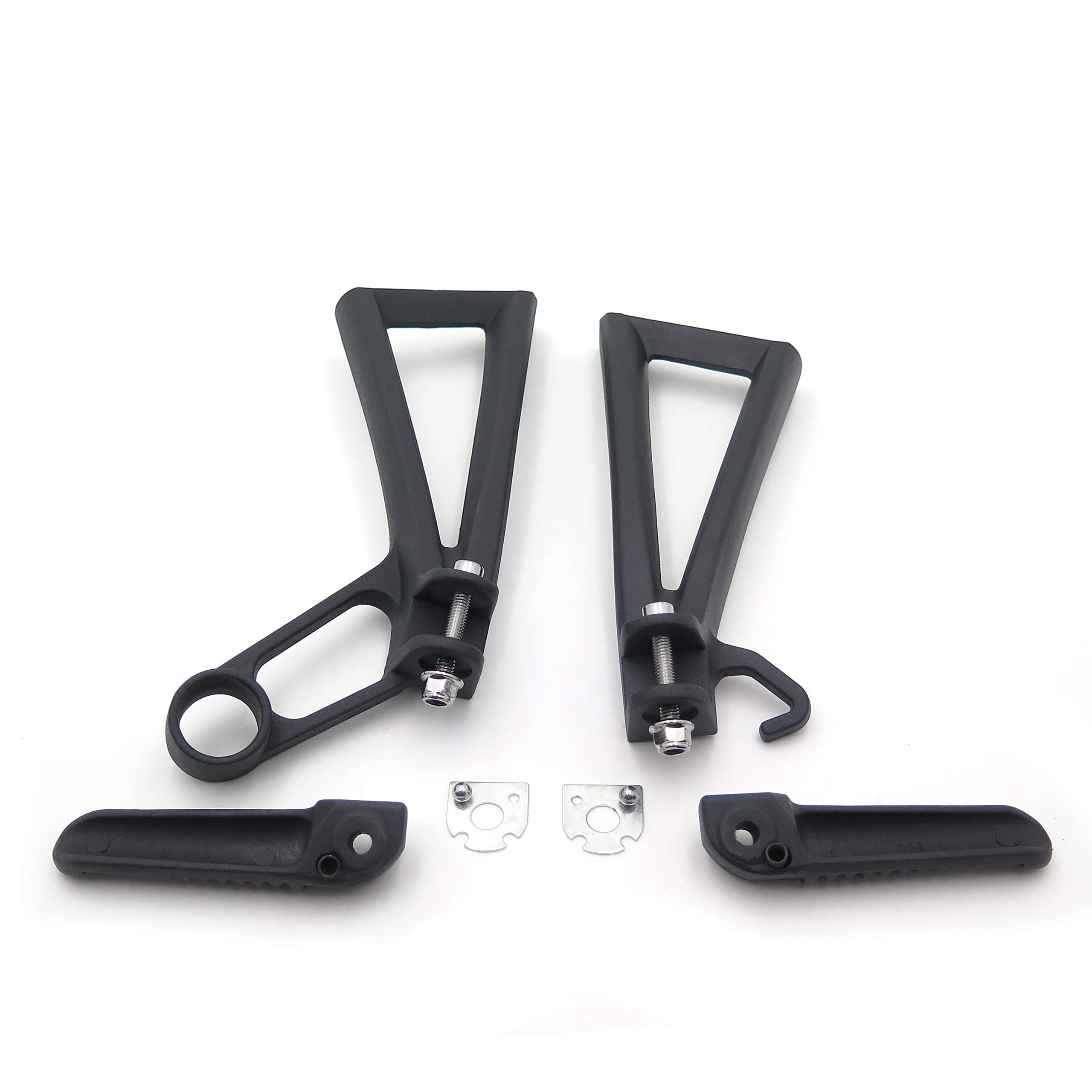 HONGK- Black Passenger Foot Peg Compatible with Yamaha Yzf R6 R6S 2003-2006 2007 2008 2009 2010 [B01C0STUX2]