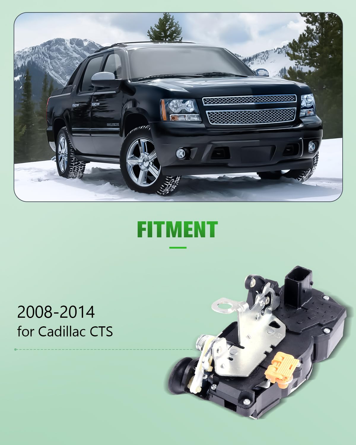 Power Door Lock Actuators Rear Left Door Latch Replacement Fits for 2008-2014 for Cadillac CTS 931-398