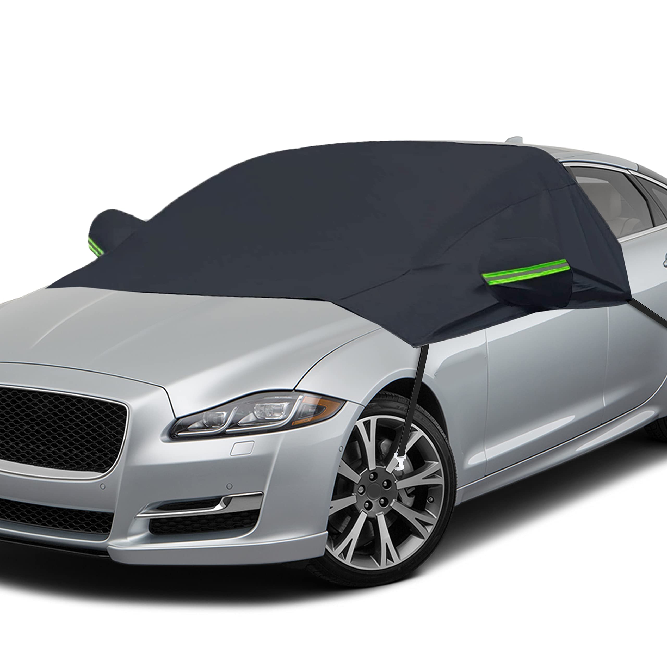 Econour Car Windshield Cover For Ice And Snow, Windshield Snow Cover With Side Mirrors Cover For Snow, Ice, Uv Fits Most Cars, T