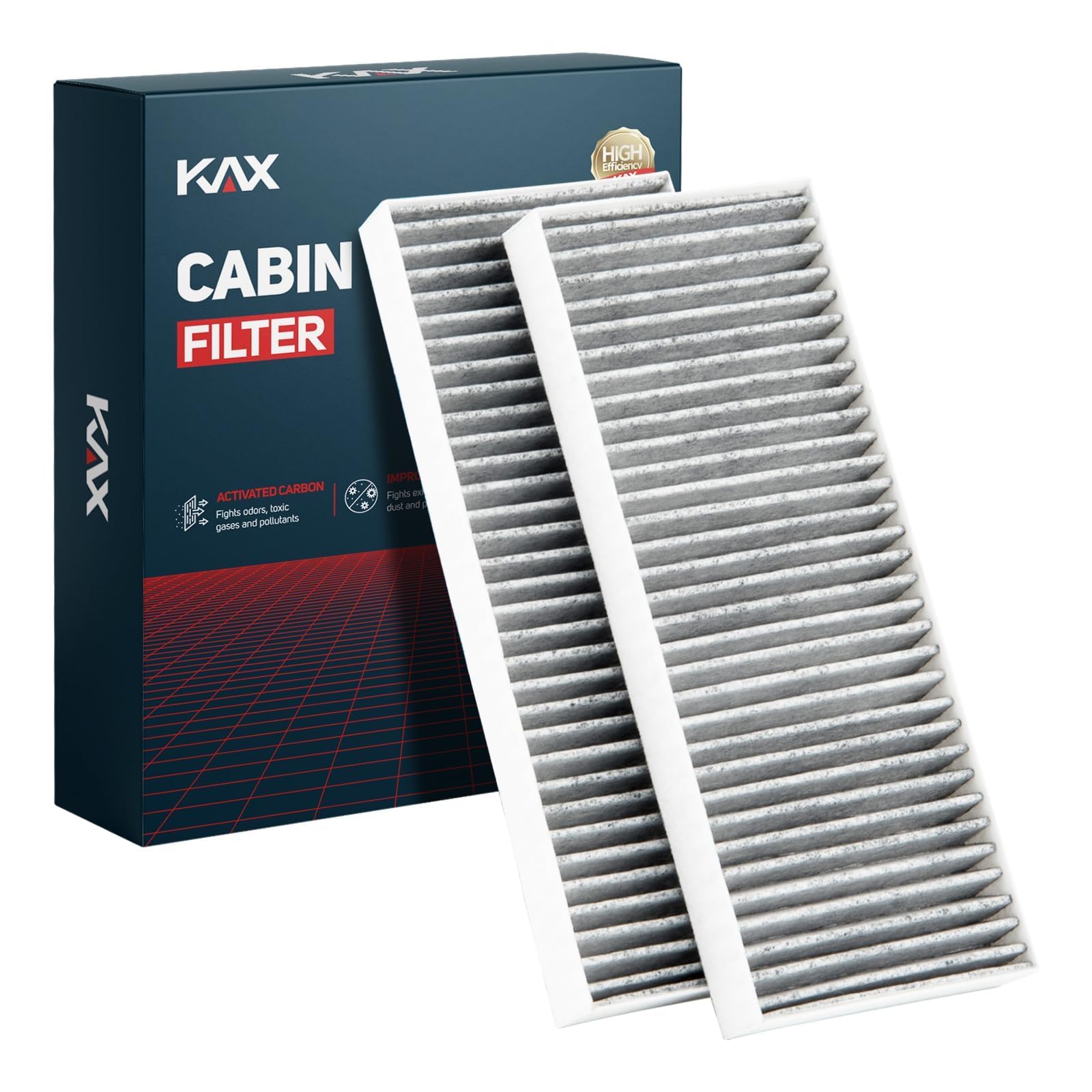 Kax Cabin Air Filter, Cf10553 Replacement For Frontier 2015-2019, Pathfinder 2005-2012, Xterra 2005-2015, W/Activated Carbon Pas