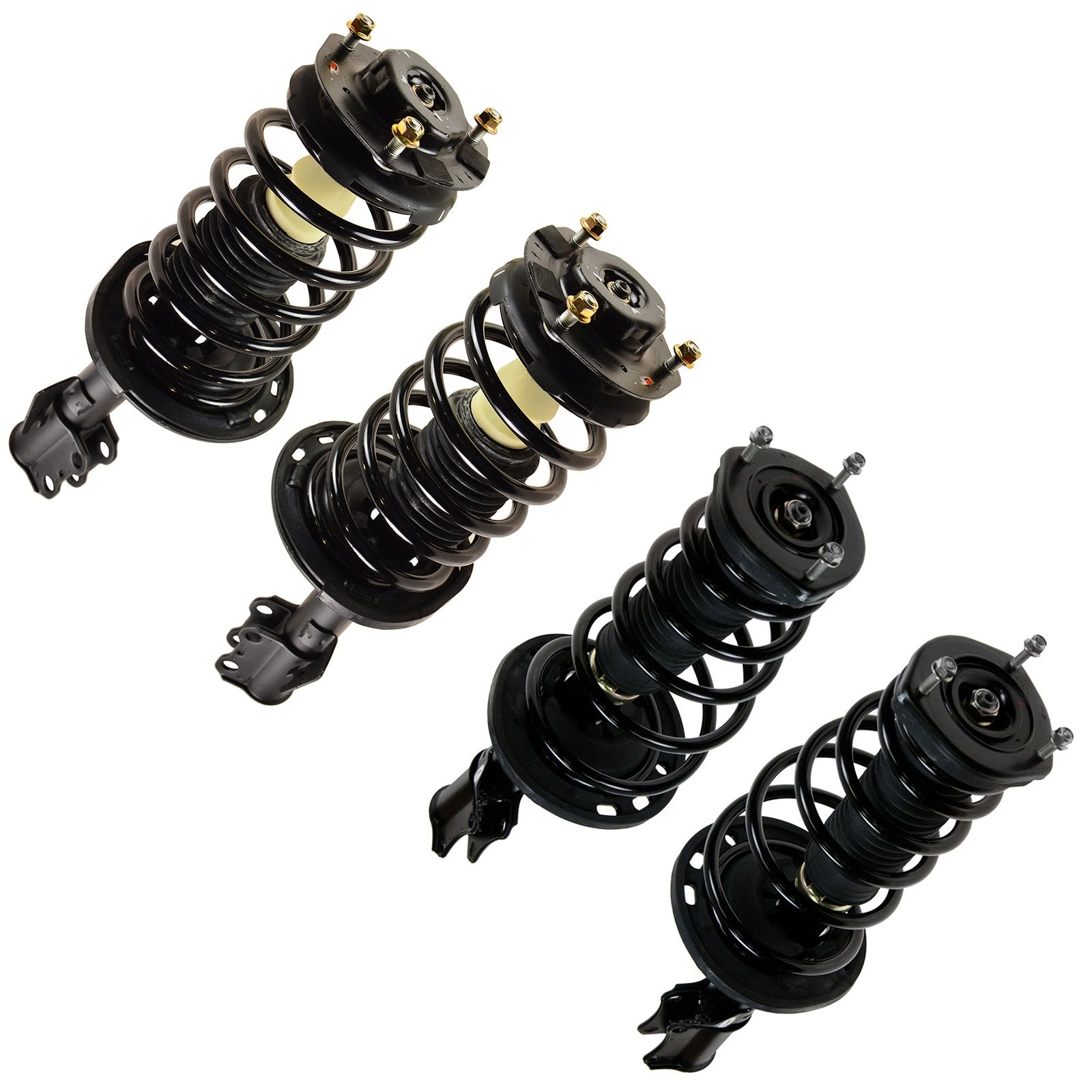 Trq Front And Rear Strut & Coil Spring Assembly Set Driver & Passenger Sides Compatible With 04-06 Toyota Camry