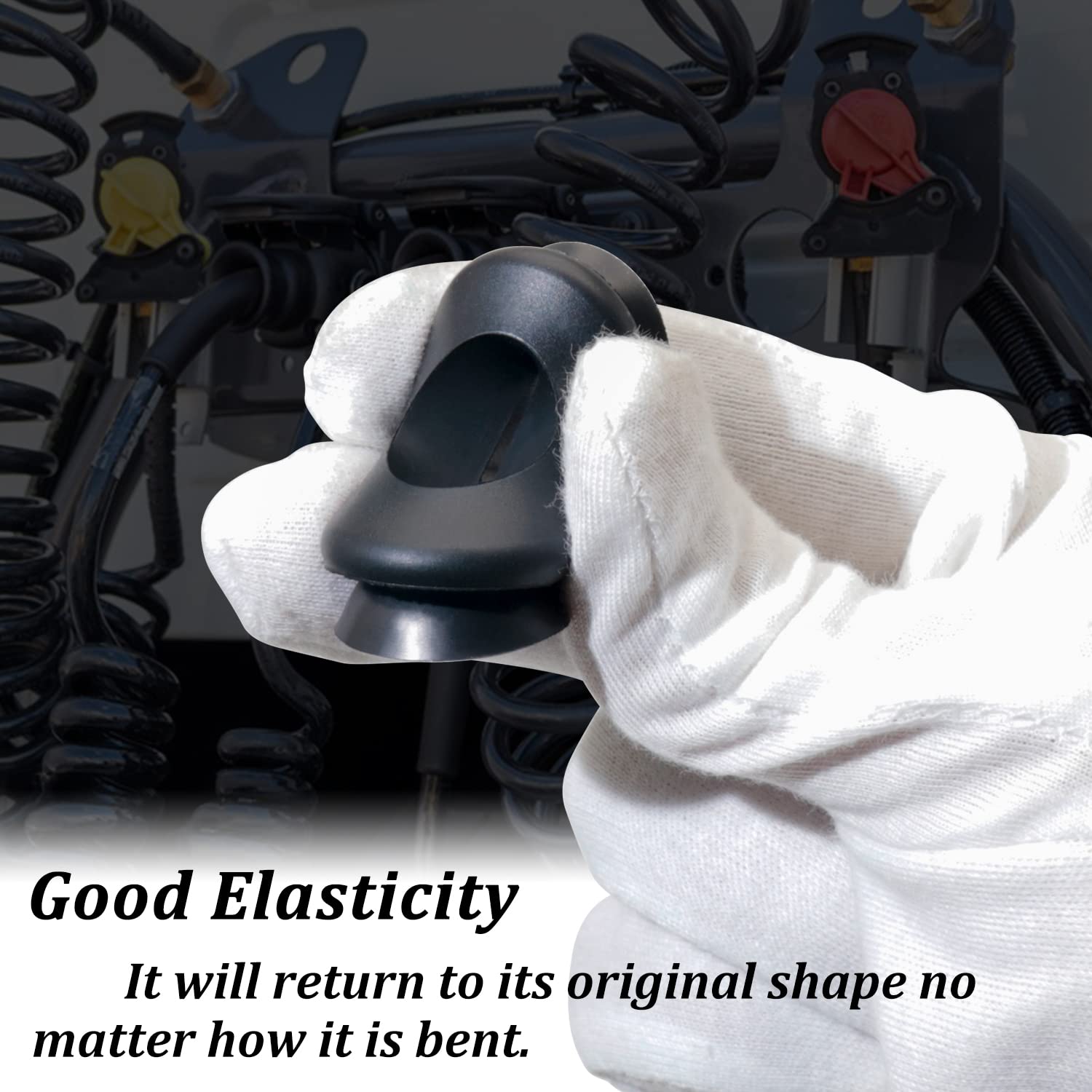 Cheemuii Glad Hands Set 20Pcs Glad Hand Seals Universal Gladhand Aluminum Emergency Air Hose Brake Coupling Service Handshake Se