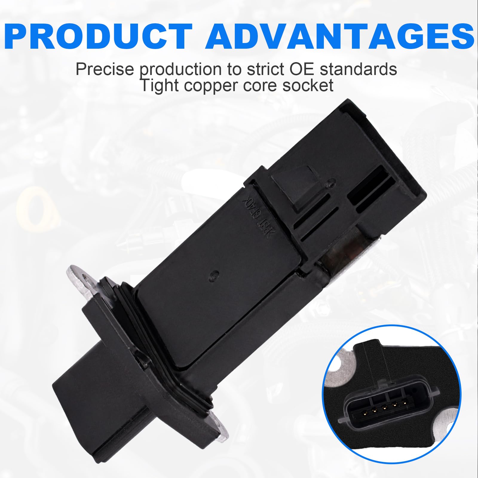 Yeoflagtrade Mass Air Flow Sensor 22680-7S000 MAF0031, MAF Sensor Compatible with Nissan Altima Armada Frontier GT-R Maxima Mura