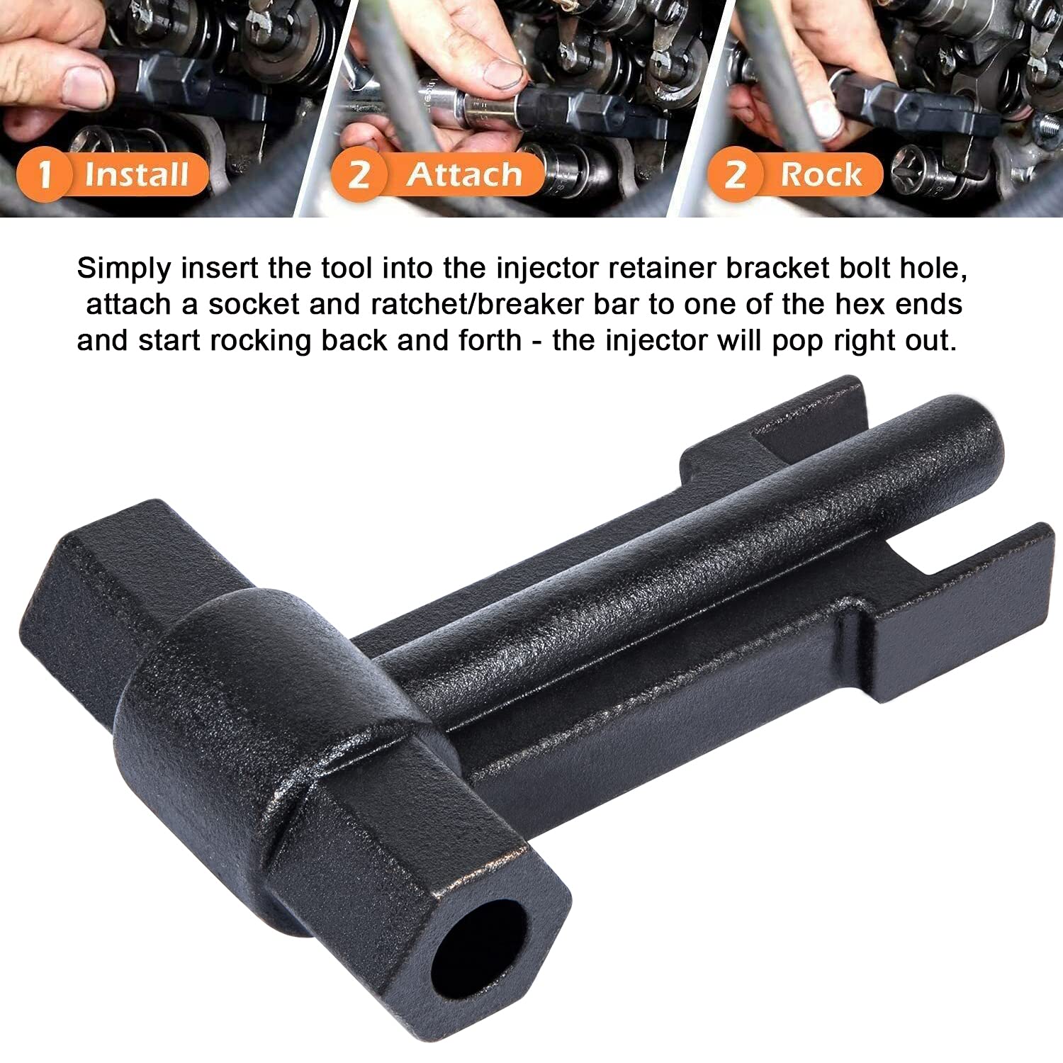 Castnoo 6779 Injector Puller Fits For Gm Duramax 6.6L Engine 2005~2011/Kent Moore J-46594 Heavy Duty Steel