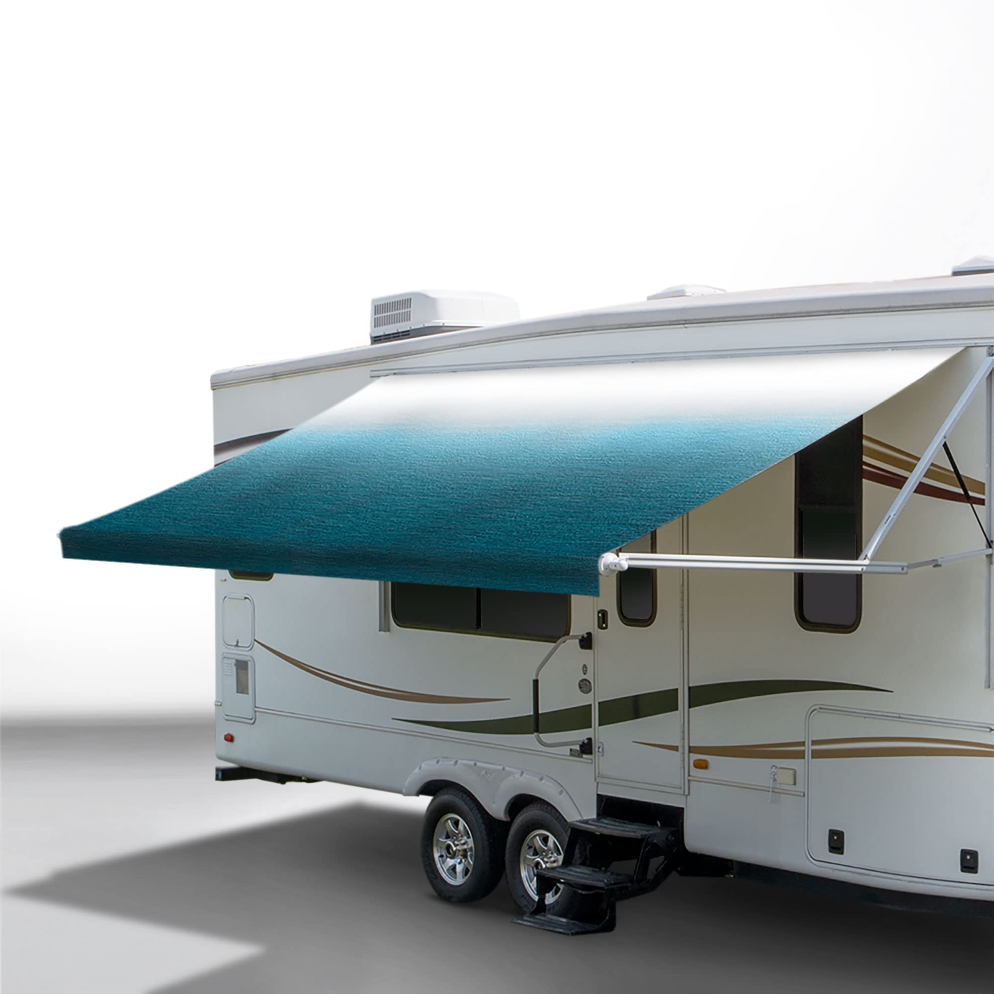 RecPro RV Awning Fabric Replacement 22 Foot Camper Awning | Blue | Width Size Options | 8 (96) Length | 3/16    Diameter Beadin