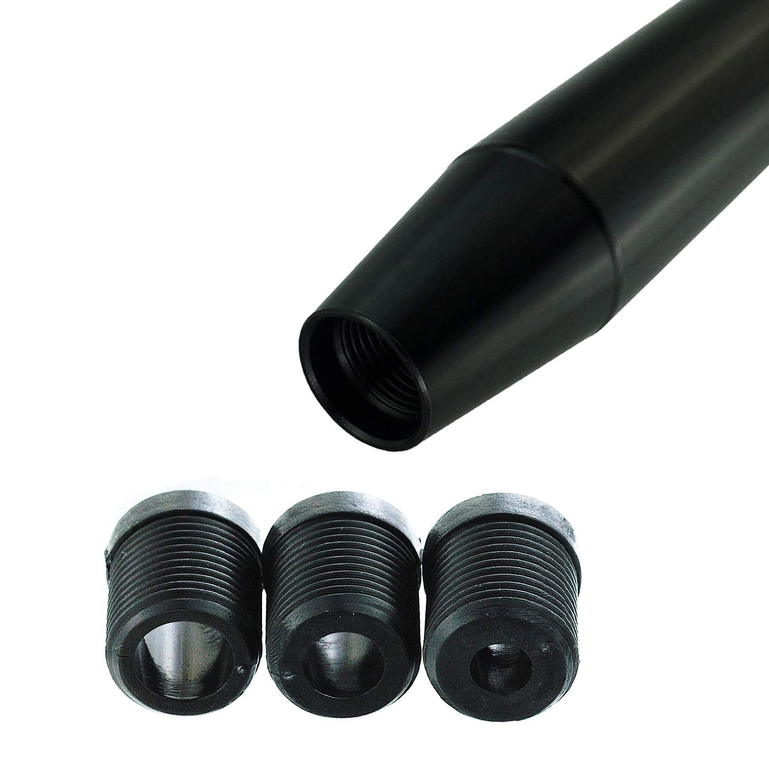 Abfer Black Shift Knob Weighted Car Gear Stick Shifter Extension Long Shifting Lever Handle Fit Most Manual Automatic Transmissi