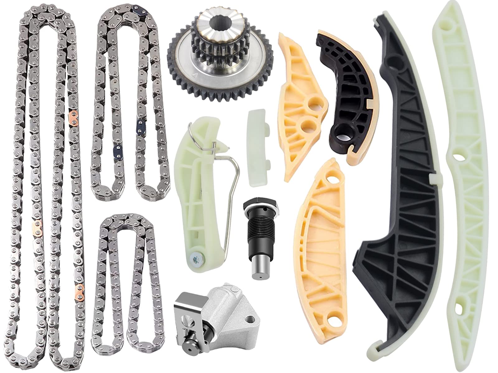 GELUOXI Timing Chain Gear Kit Replacement for 2009-2015 VW Jetta Tiguan GTI Passat Beetle Audi A4 A6 Q5 TT 2.0t EA888 Gen2 Engin