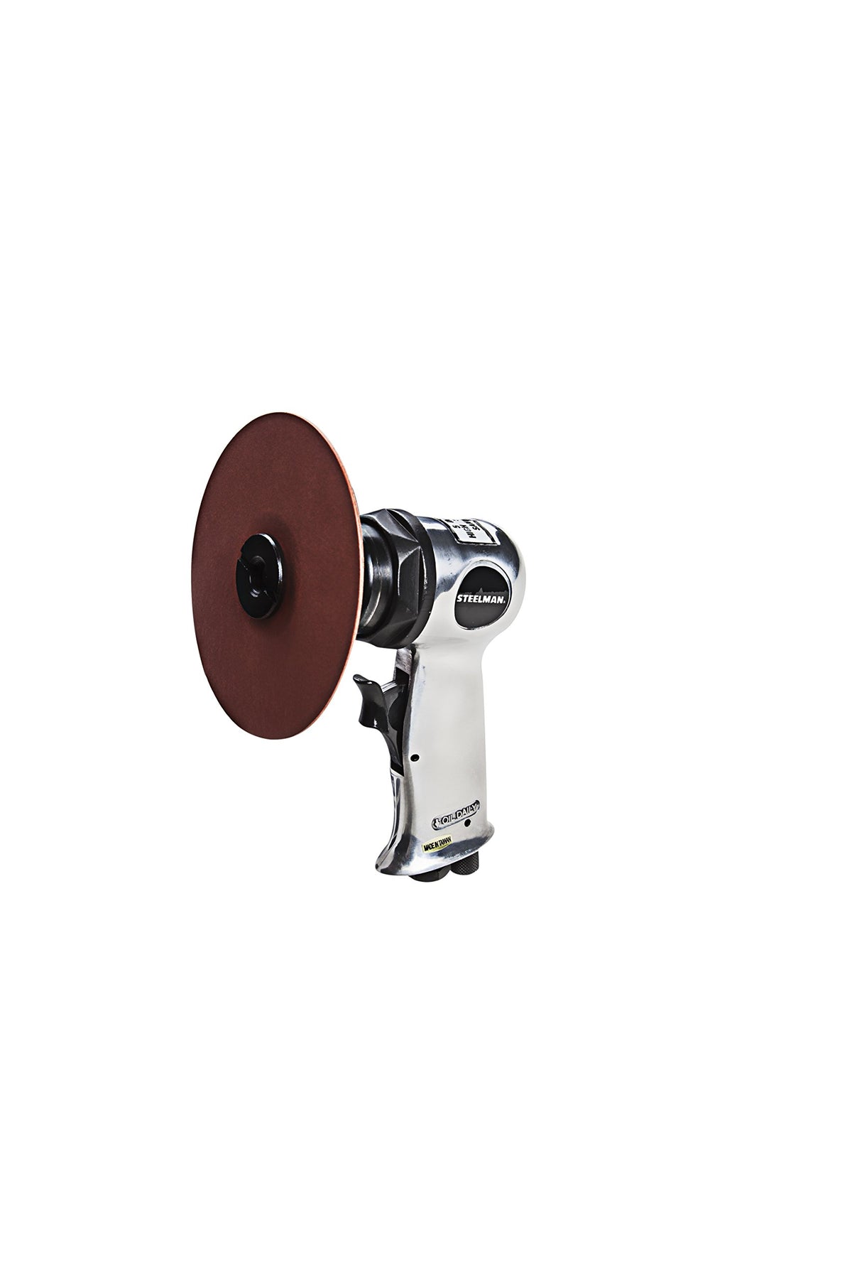 Steelman 5-Inch High-Speed Air Sander, Pneumatic Sander For Welding And Automotive Bodywork, 18,000 Rpm, Built-In Regulator